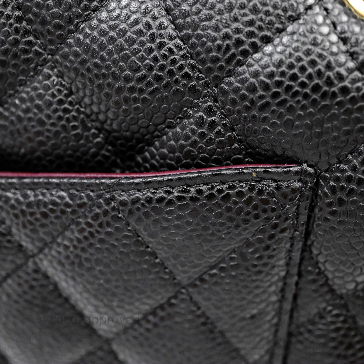 Chanel Classic M/L Medium Flap Quilted Black Caviar Gold Hardware