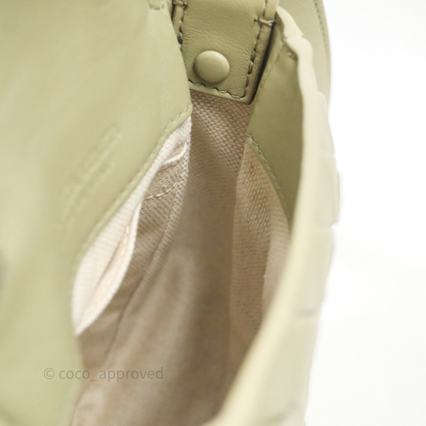 Bottega Veneta Mini Vertical Cobble Crossbody Bag Sage