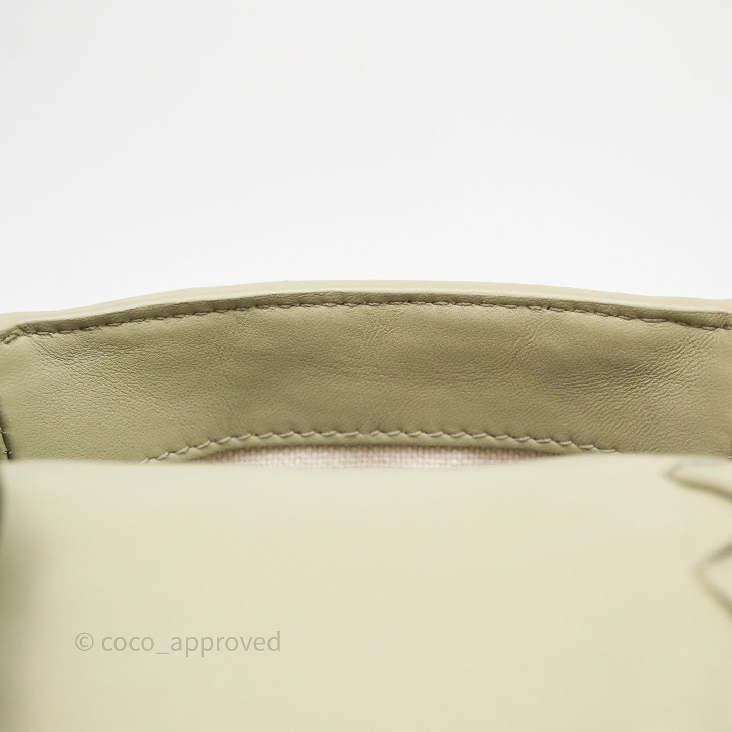 Bottega Veneta Mini Vertical Cobble Crossbody Bag Sage