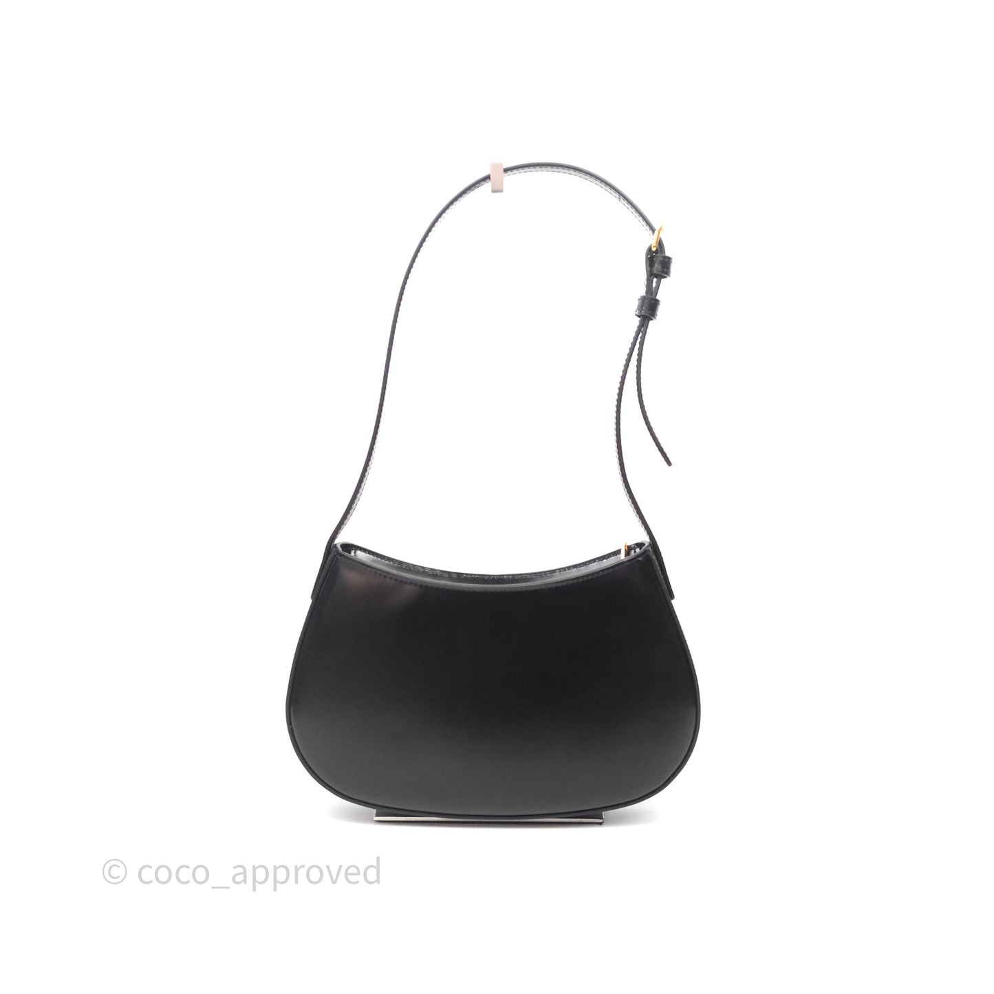 Celine Medium Tilly Bag in Shiny Calfskin Black