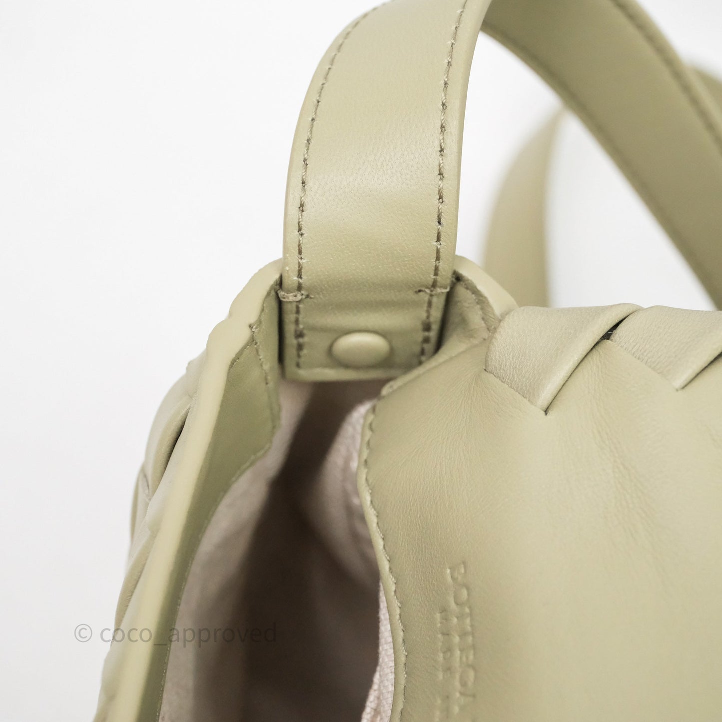 Bottega Veneta Mini Vertical Cobble Crossbody Bag Sage