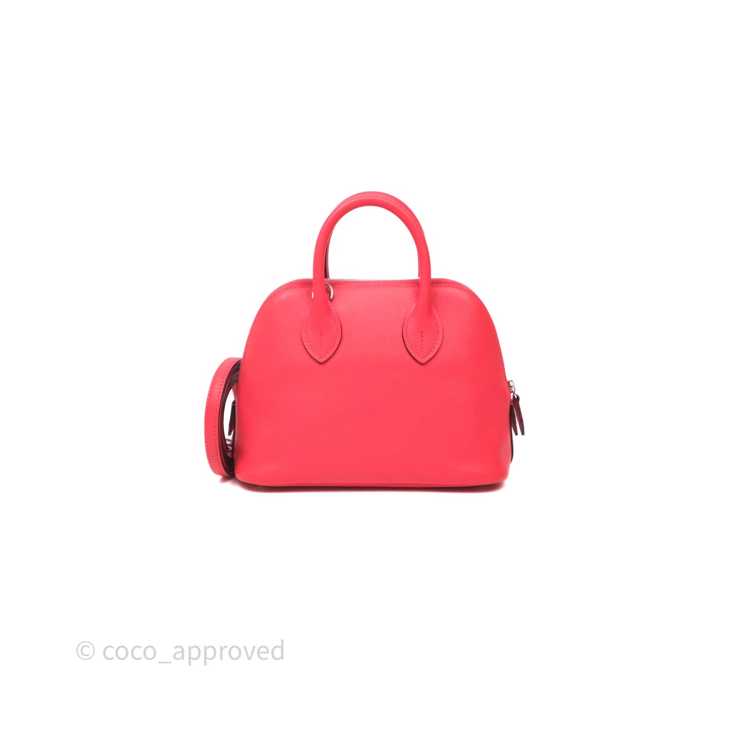 Hermès Bolide Mini 1923 Rose Texas 0E/ Cuivre 6C Evercolor Palladium Hardware