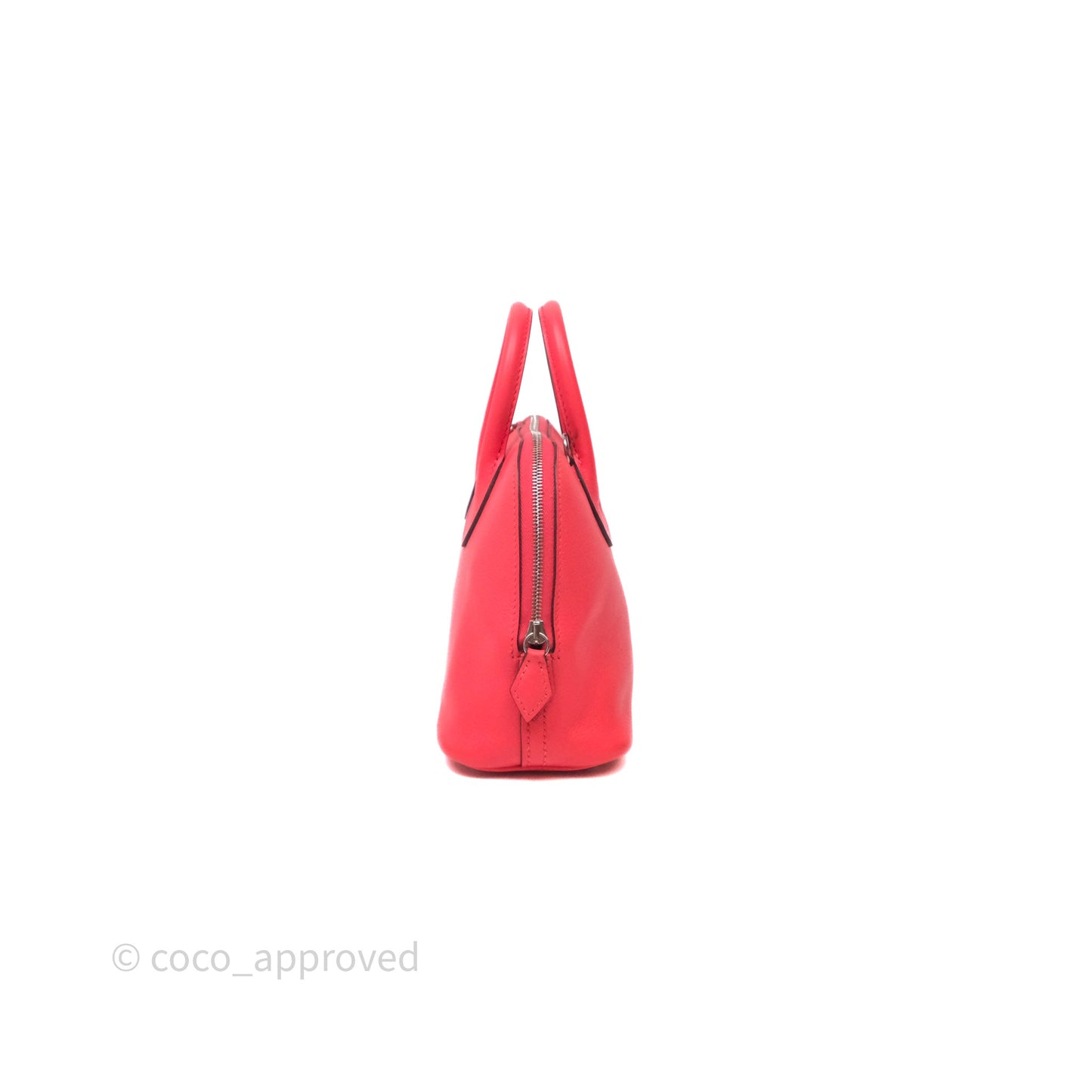 Hermès Bolide Mini 1923 Rose Texas 0E/ Cuivre 6C Evercolor Palladium Hardware