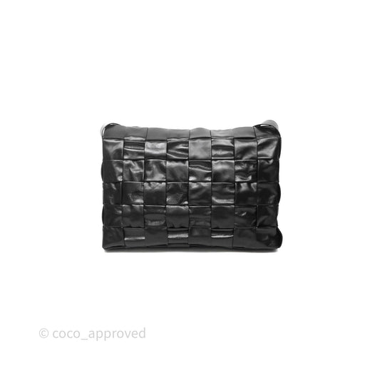Bottega Veneta Maxi Paper Cassette Bag Calfskin Intrecciato Black