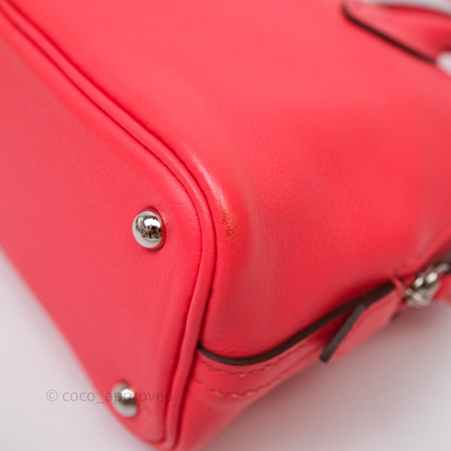 Hermès Bolide Mini 1923 Rose Texas 0E/ Cuivre 6C Evercolor Palladium Hardware