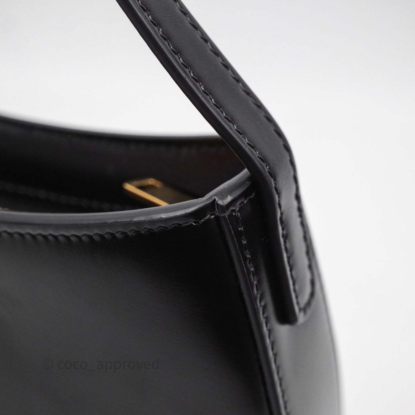 Celine Medium Tilly Bag in Shiny Calfskin Black