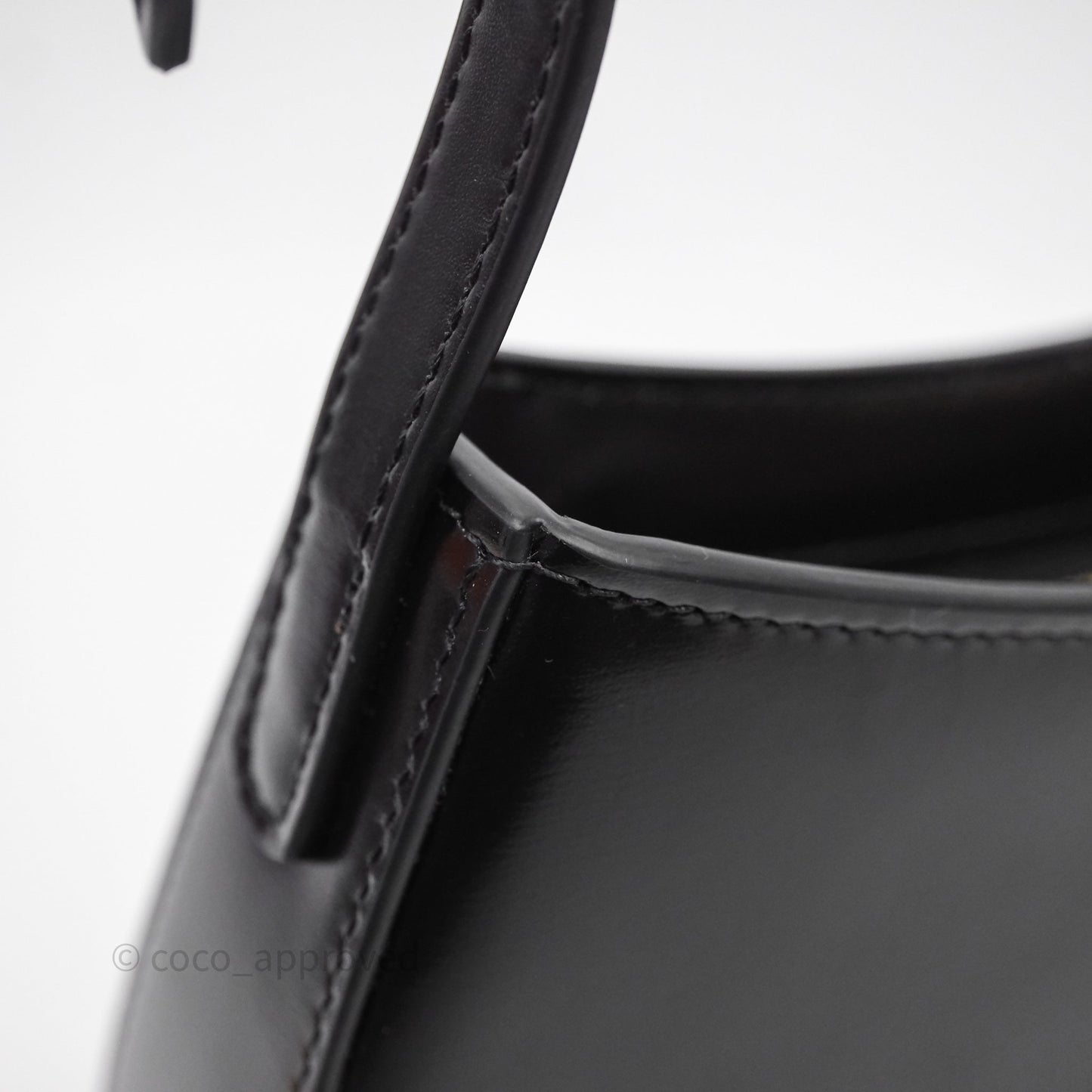 Celine Medium Tilly Bag in Shiny Calfskin Black
