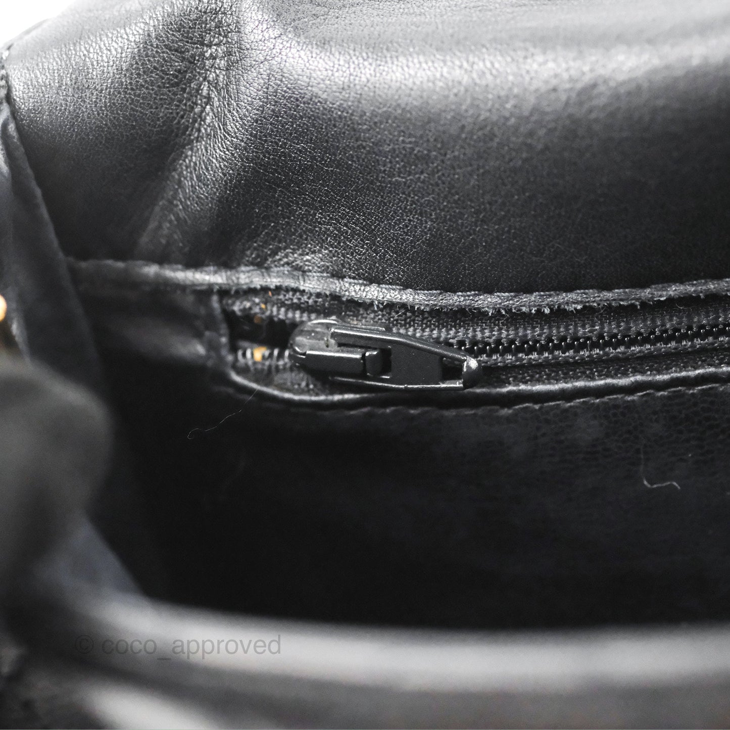 Chanel Vintage Midnight Blue Lambskin Pochette Chain Shoulder Bag