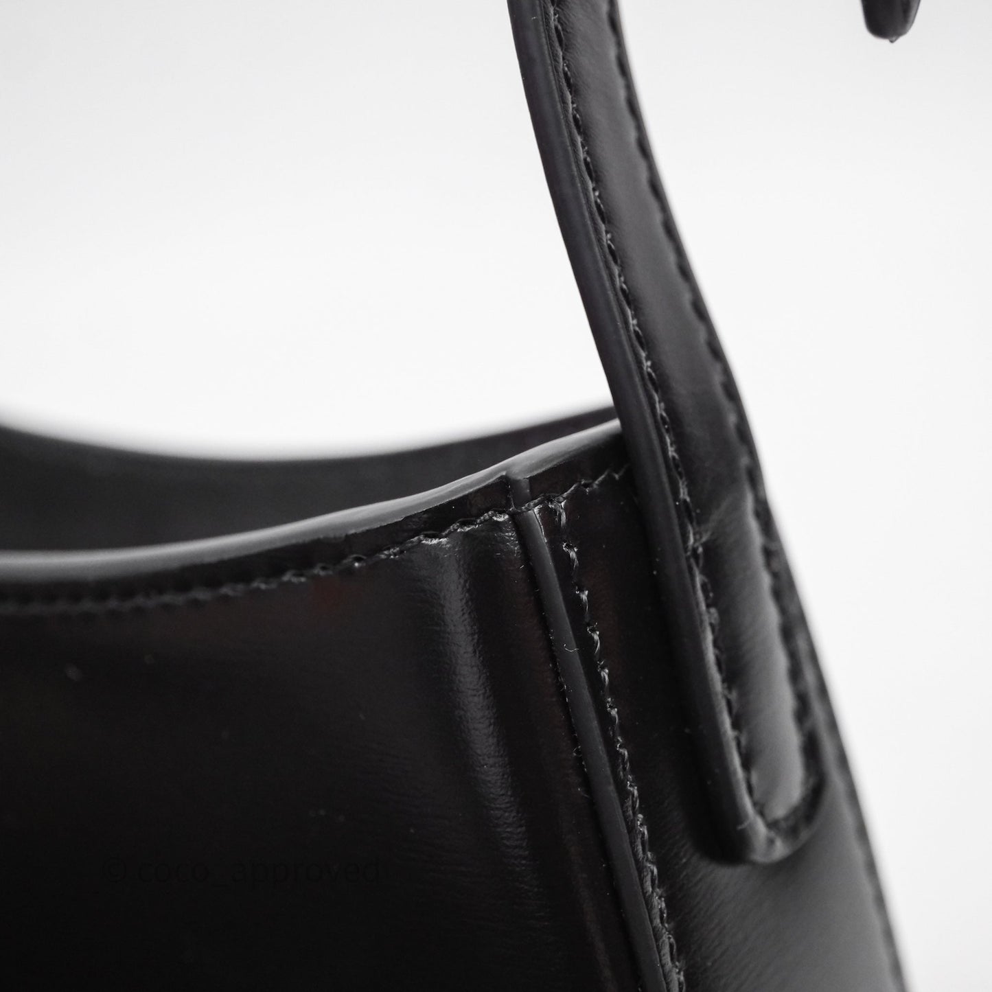 Celine Medium Tilly Bag in Shiny Calfskin Black