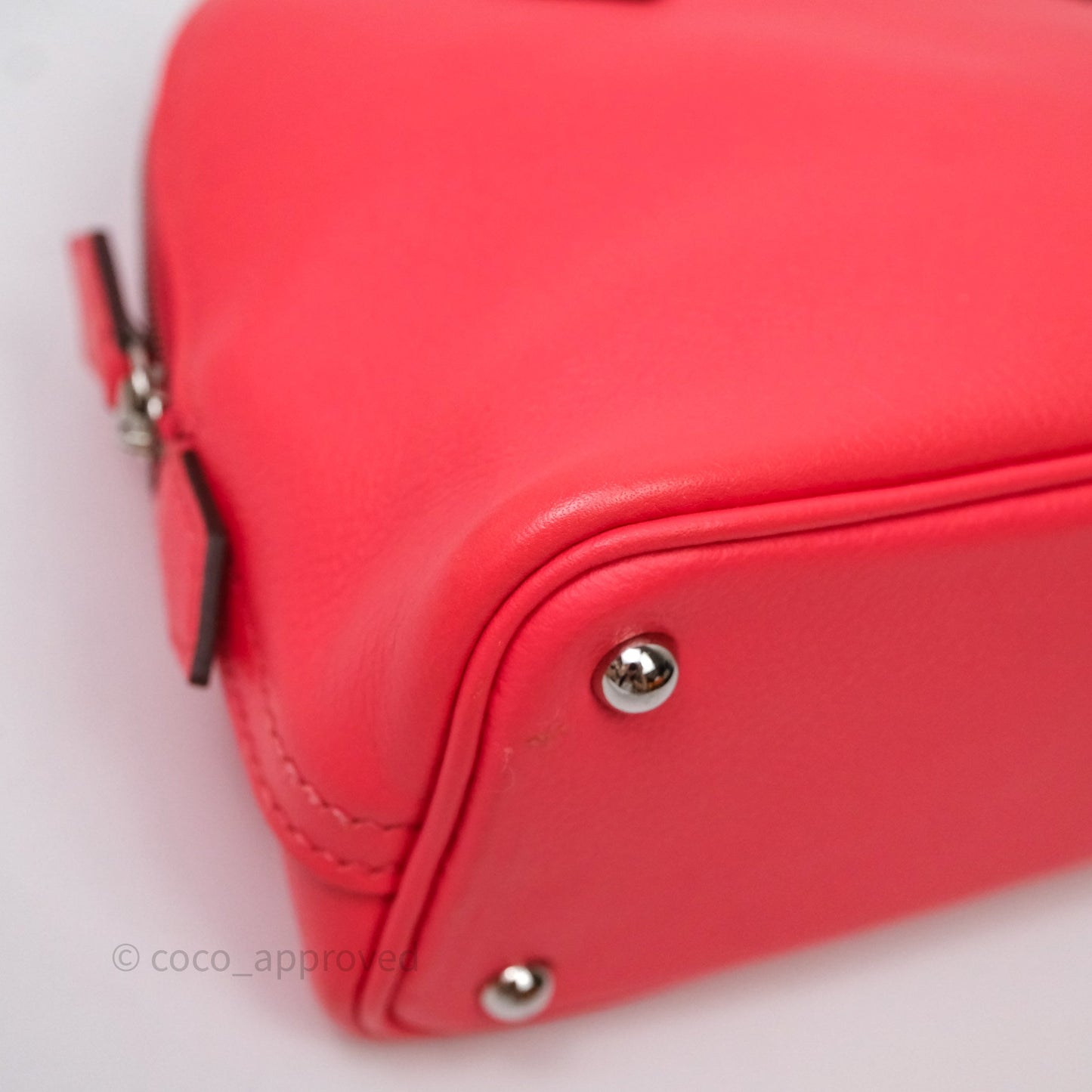 Hermès Bolide Mini 1923 Rose Texas 0E/ Cuivre 6C Evercolor Palladium Hardware