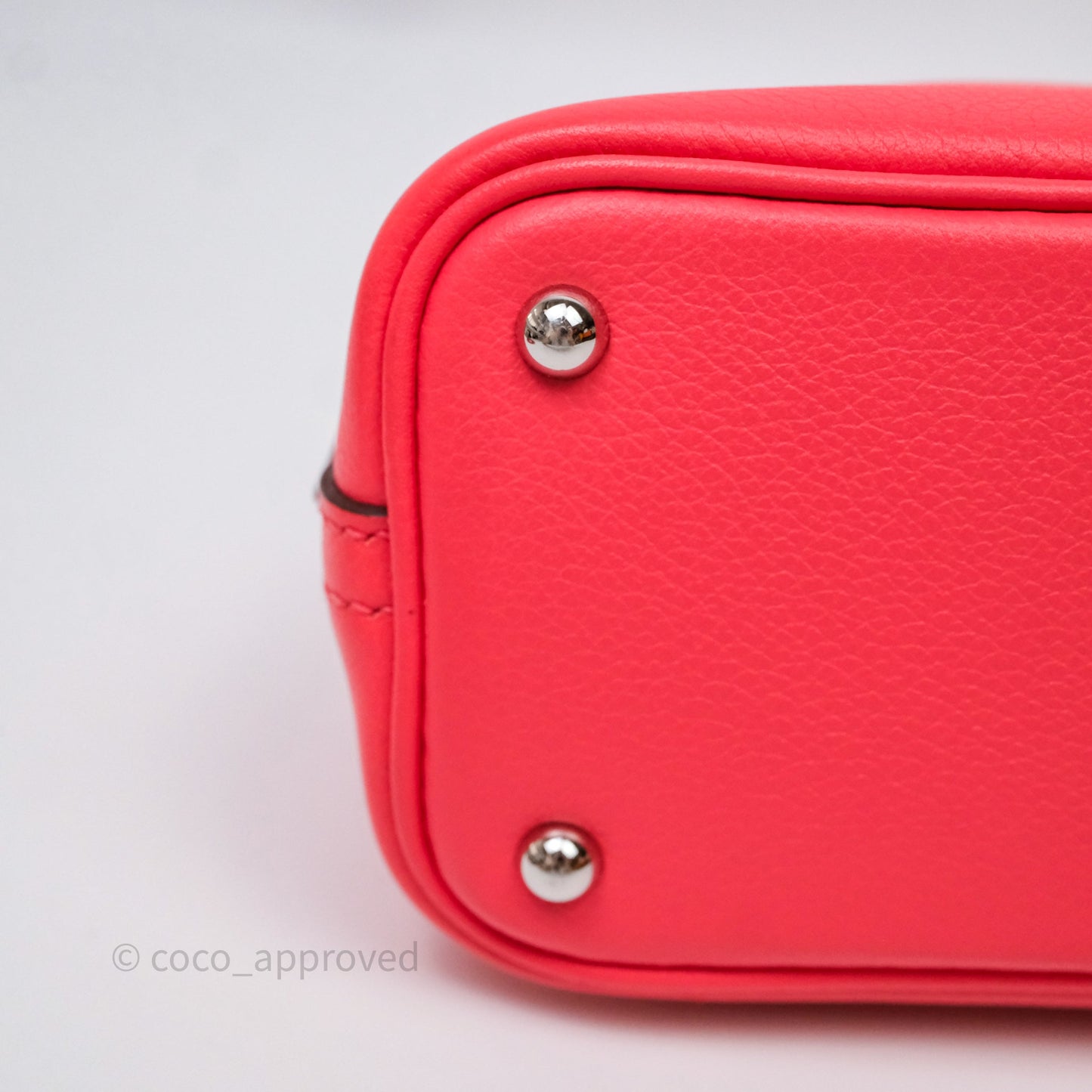 Hermès Bolide Mini 1923 Rose Texas 0E/ Cuivre 6C Evercolor Palladium Hardware