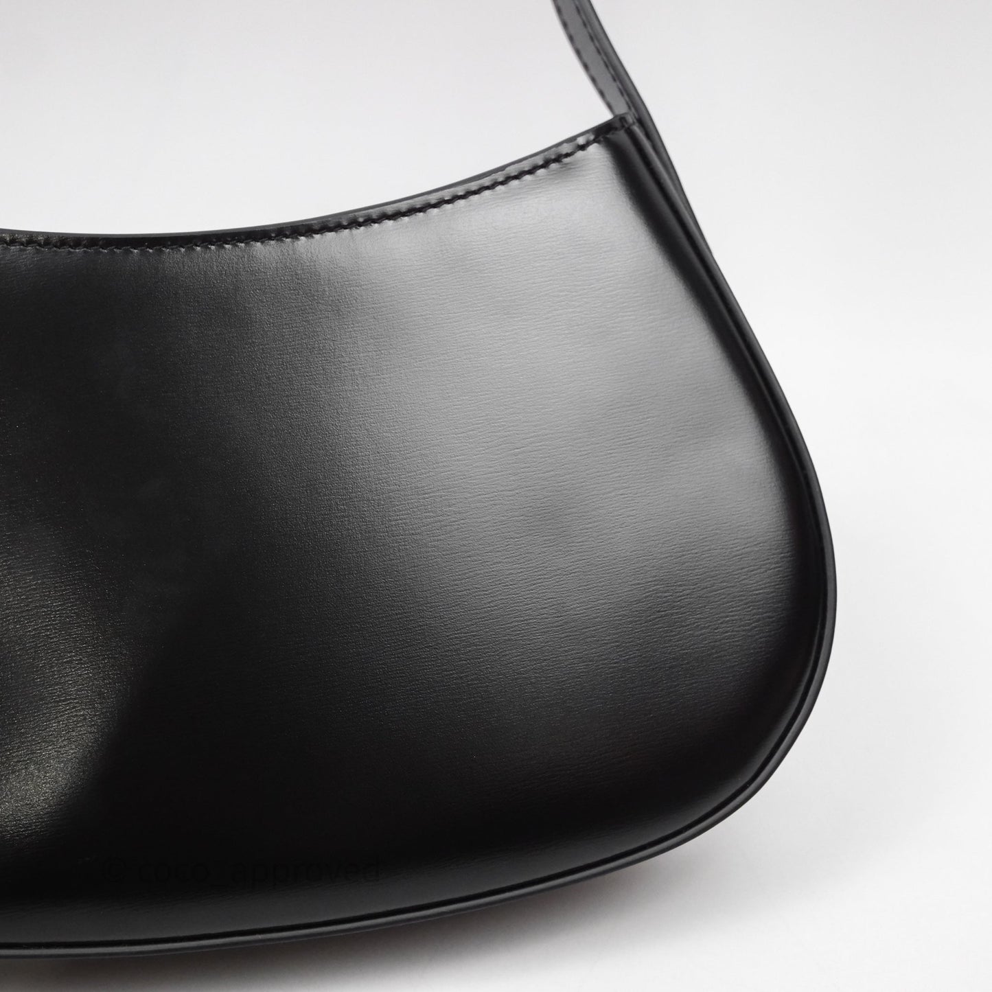Celine Medium Tilly Bag in Shiny Calfskin Black