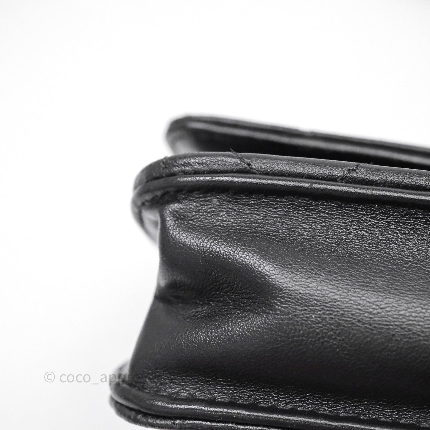 Chanel Quilted WOC Black Lambskin Silver Hardware