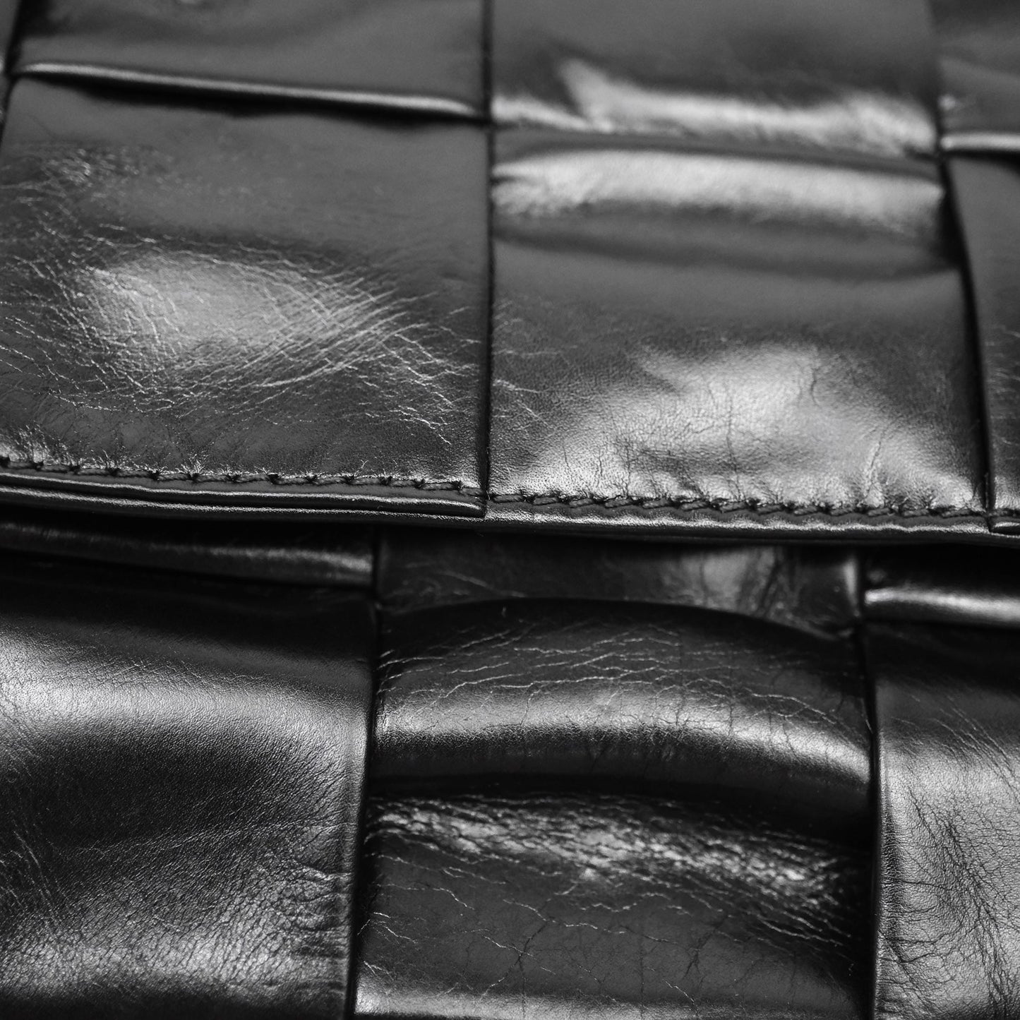 Bottega Veneta Maxi Paper Cassette Bag Calfskin Intrecciato Black