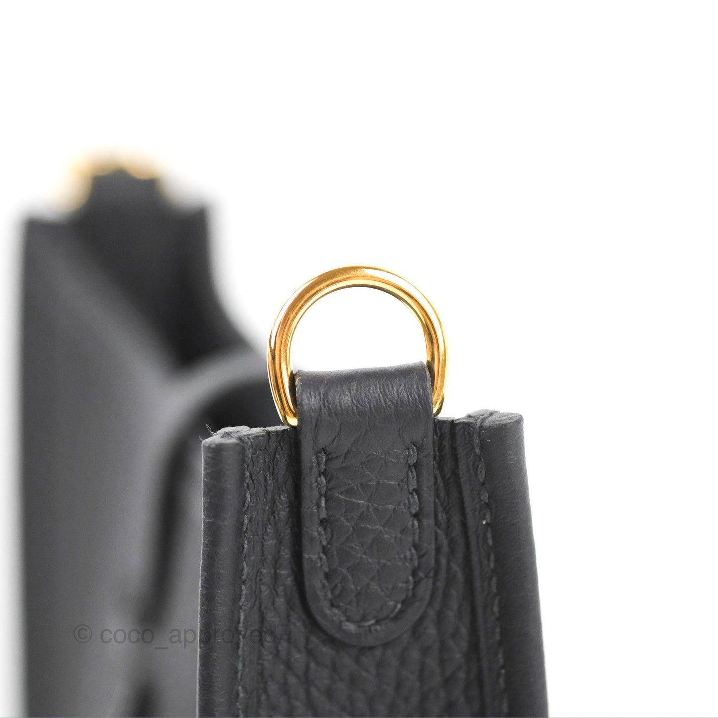 Hermès Mini Evelyne 16 Caban Clemence Gold Hardware