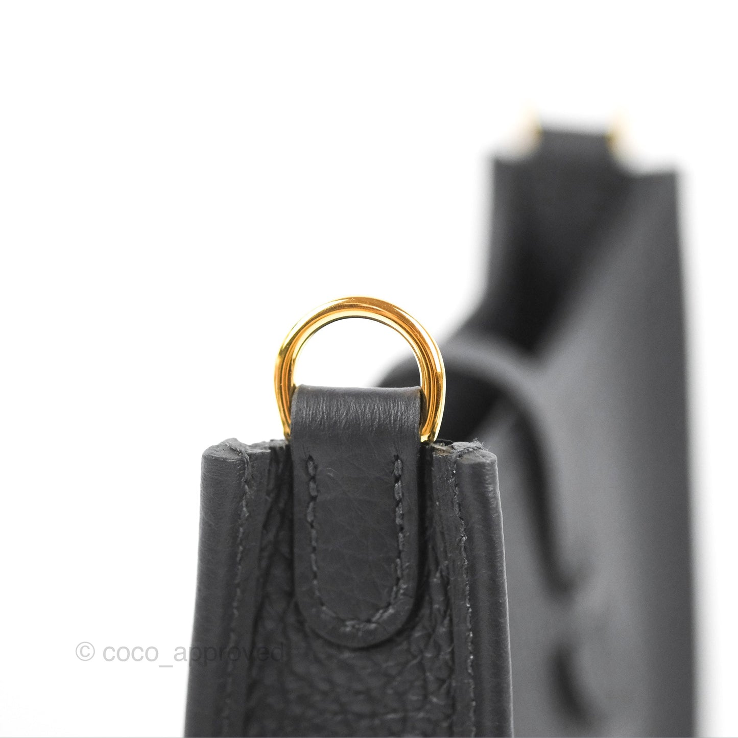 Hermès Mini Evelyne 16 Caban Clemence Gold Hardware