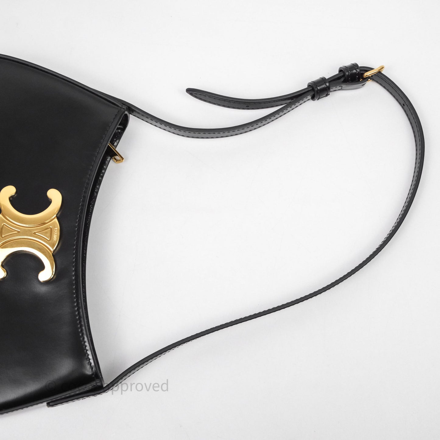 Celine Medium Tilly Bag in Shiny Calfskin Black