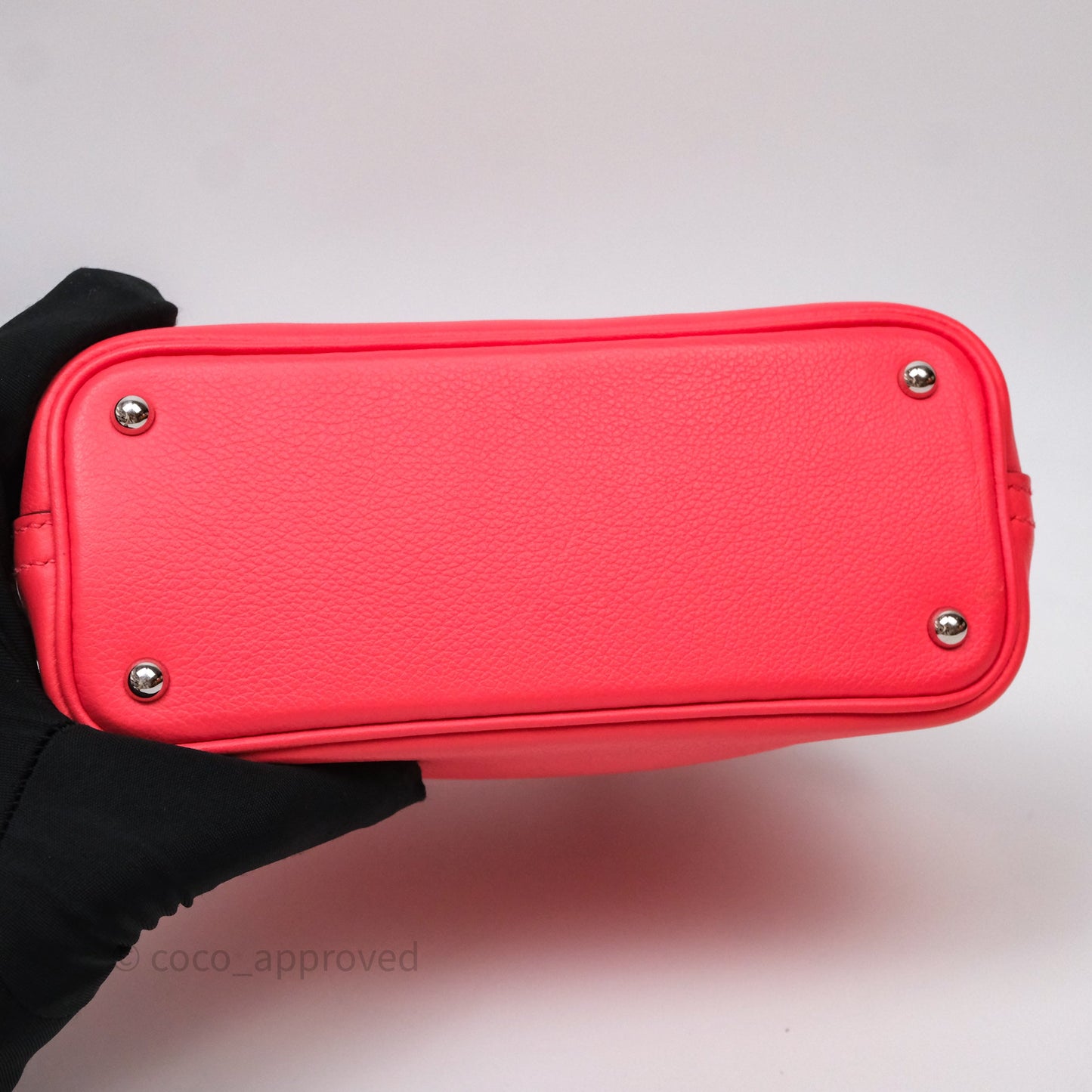 Hermès Bolide Mini 1923 Rose Texas 0E/ Cuivre 6C Evercolor Palladium Hardware
