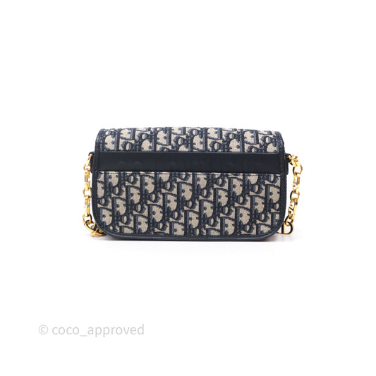Christian Dior 30 Montaigne Avenue Bag Blue Dior Oblique Jacquard