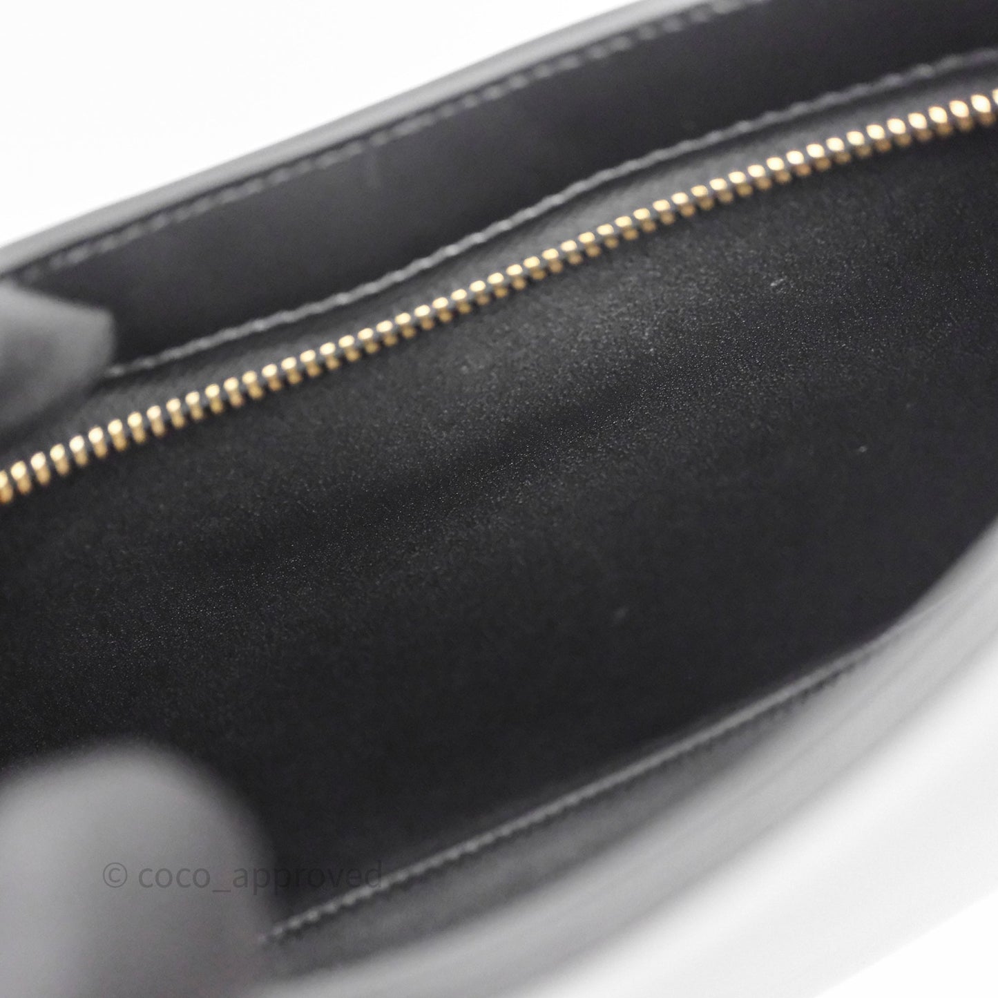 Celine Medium Tilly Bag in Shiny Calfskin Black