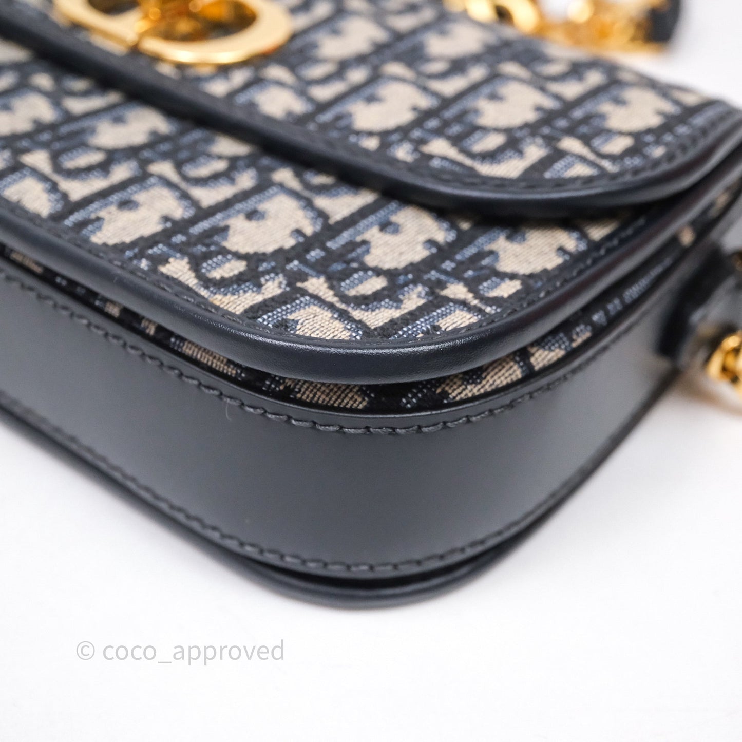 Christian Dior 30 Montaigne Avenue Bag Blue Dior Oblique Jacquard