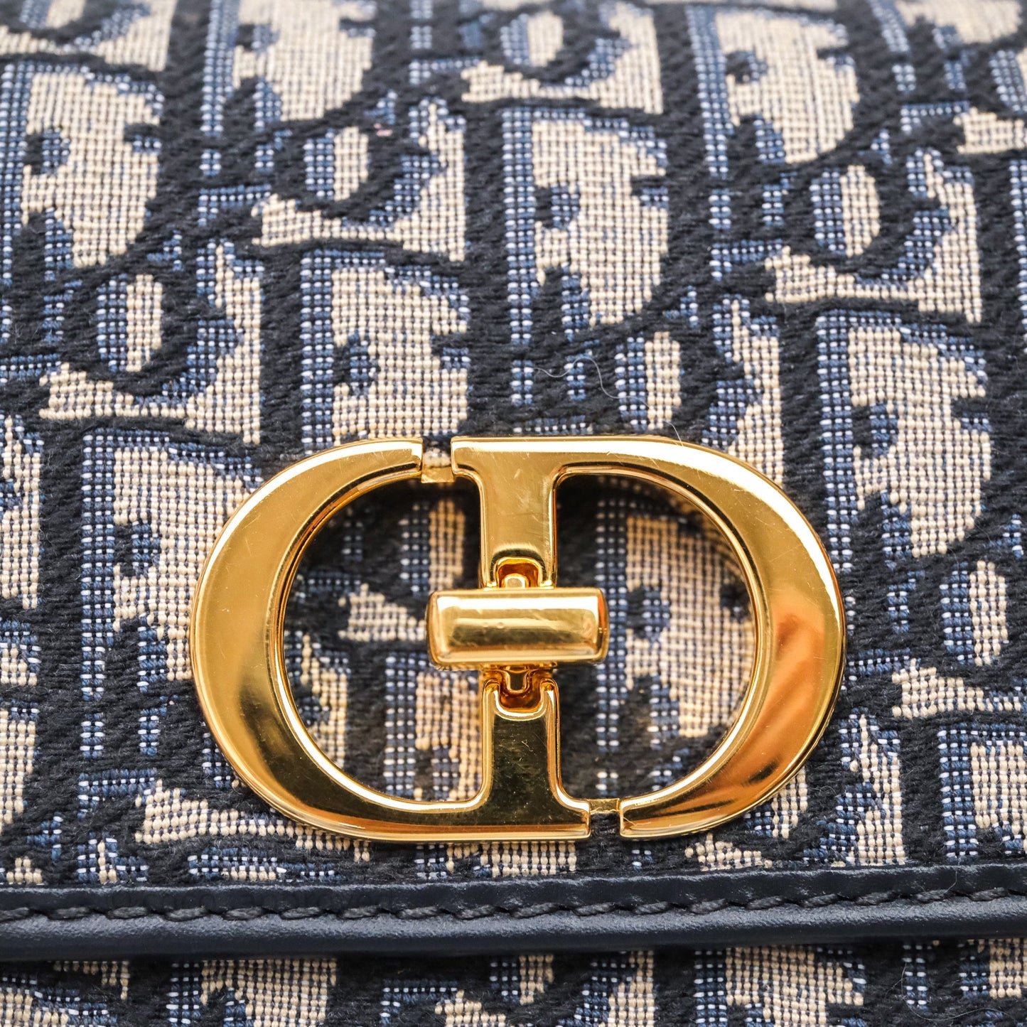 Christian Dior 30 Montaigne Avenue Bag Blue Dior Oblique Jacquard