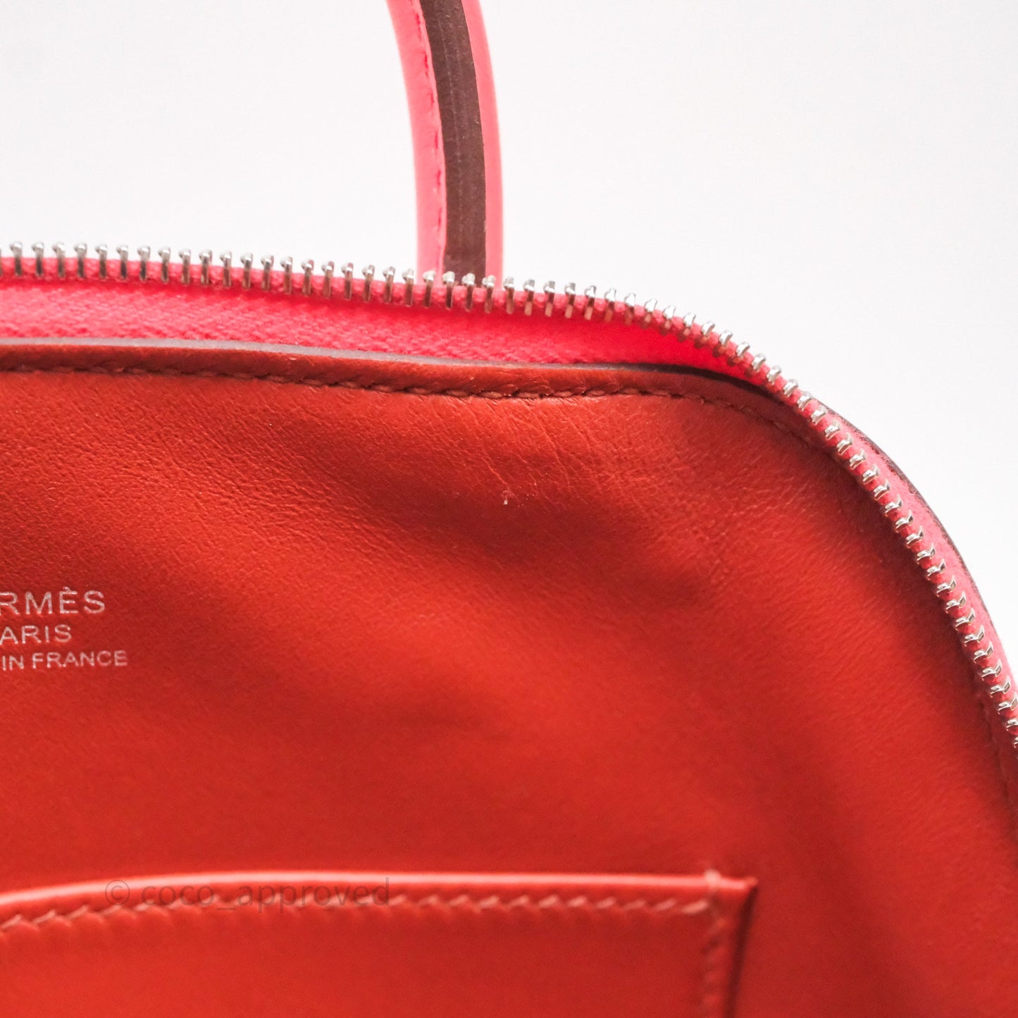 Hermès Bolide Mini 1923 Rose Texas 0E/ Cuivre 6C Evercolor Palladium Hardware