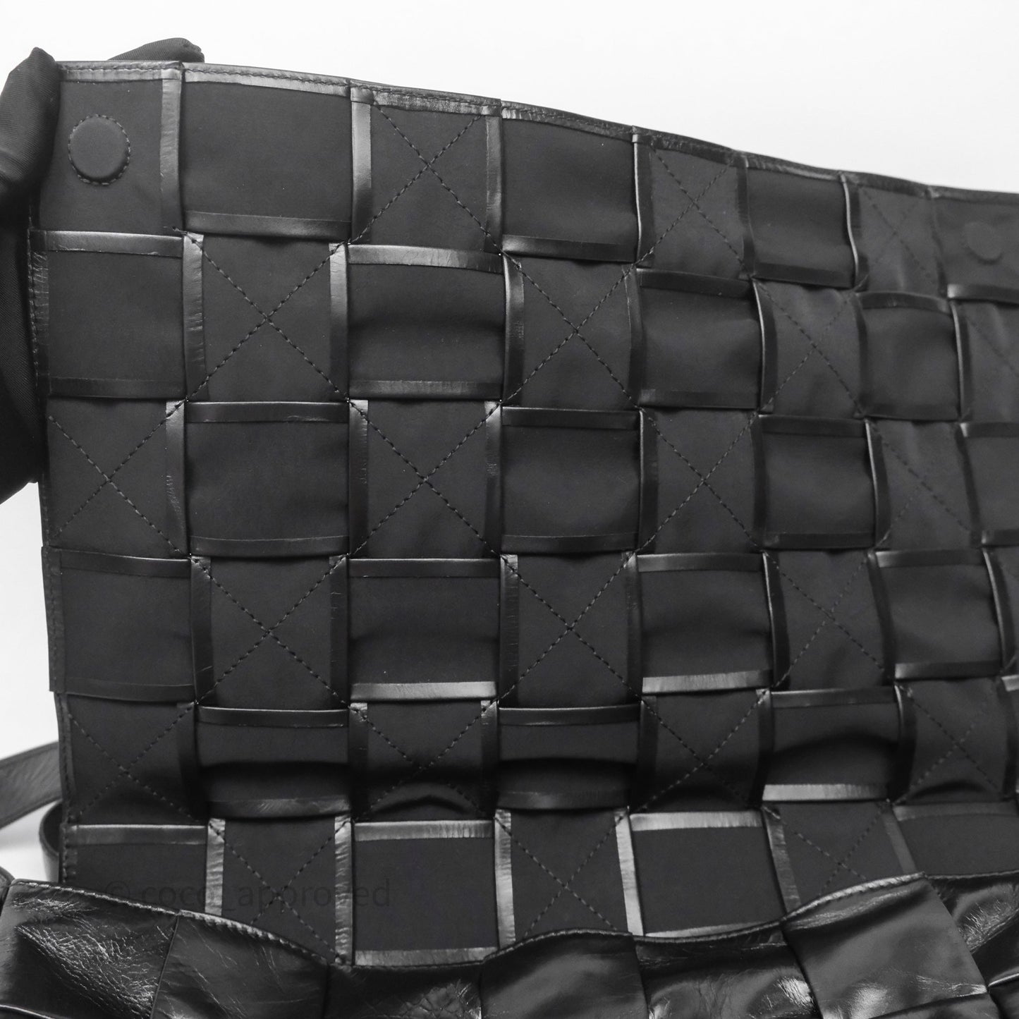 Bottega Veneta Maxi Paper Cassette Bag Calfskin Intrecciato Black