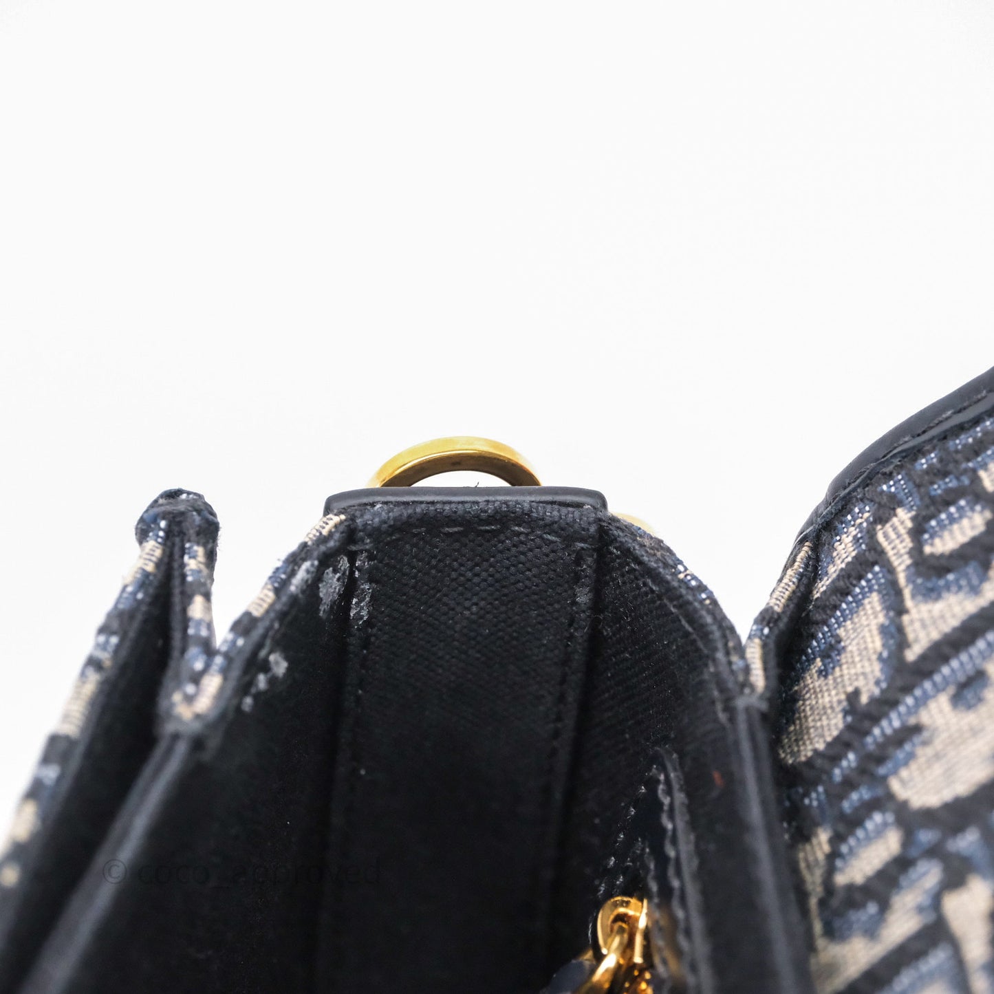 Christian Dior 30 Montaigne Avenue Bag Blue Dior Oblique Jacquard