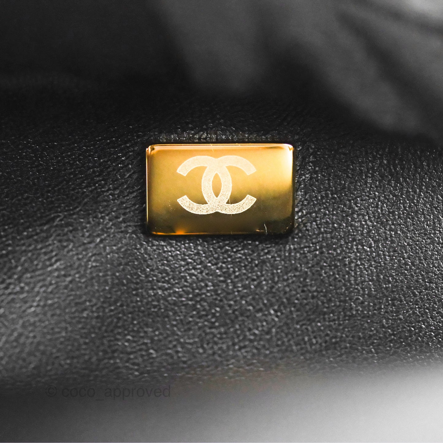 Chanel Boy Messenger Bag Black Caviar Aged Gold Hardware