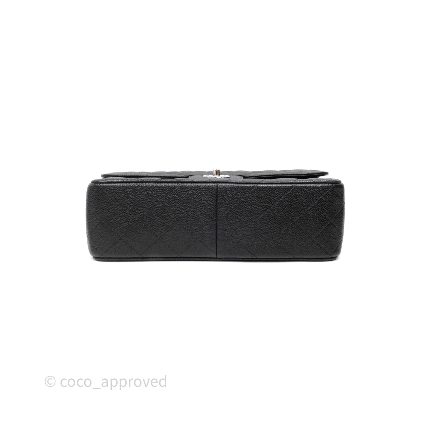 Chanel Jumbo Double Flap Black Caviar Silver Hardware⁣⁣
