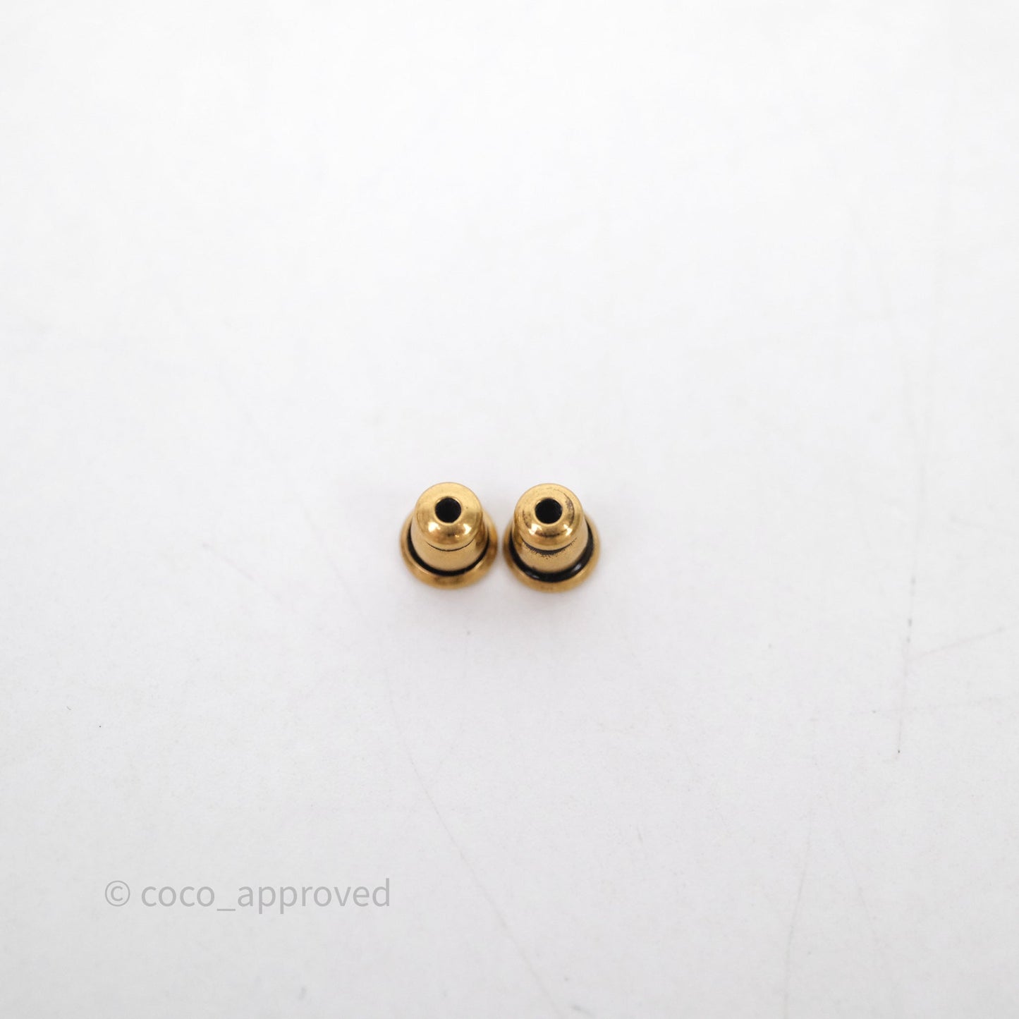 Christian Dior Crystal J'Adior Dangle Chain Earrings Gold Tone