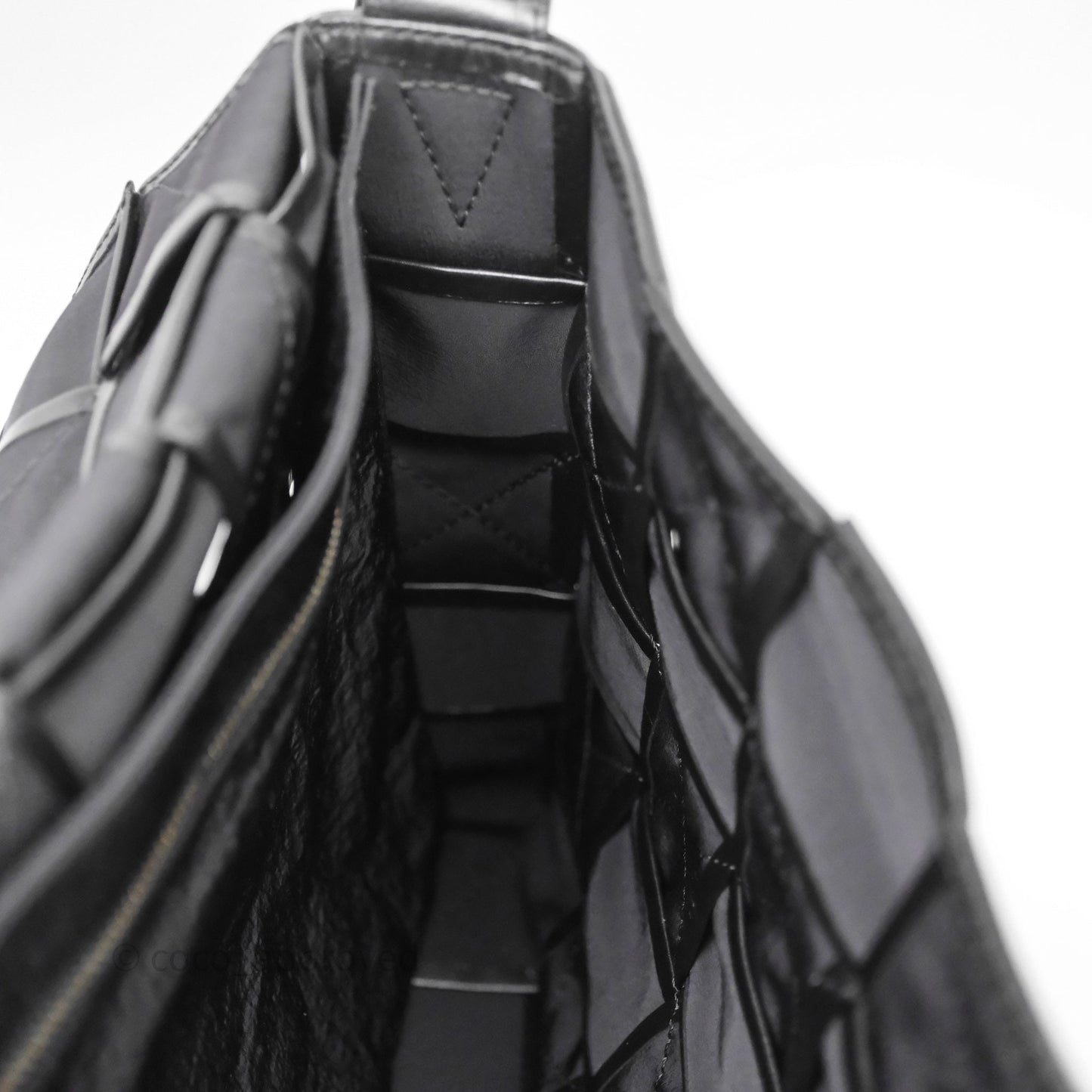 Bottega Veneta Maxi Paper Cassette Bag Calfskin Intrecciato Black