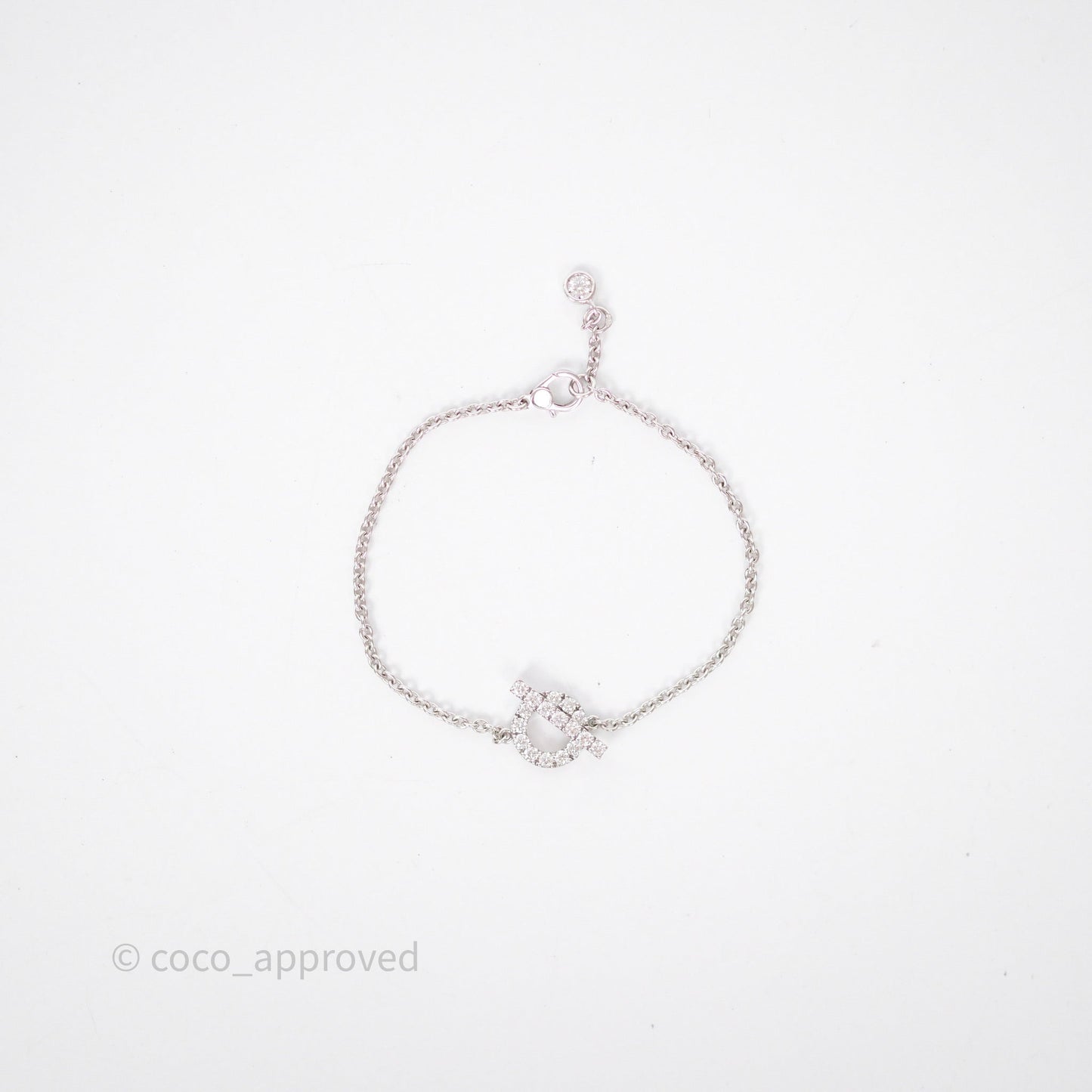 Hermès Finesse Bracelet Diamonds White Gold