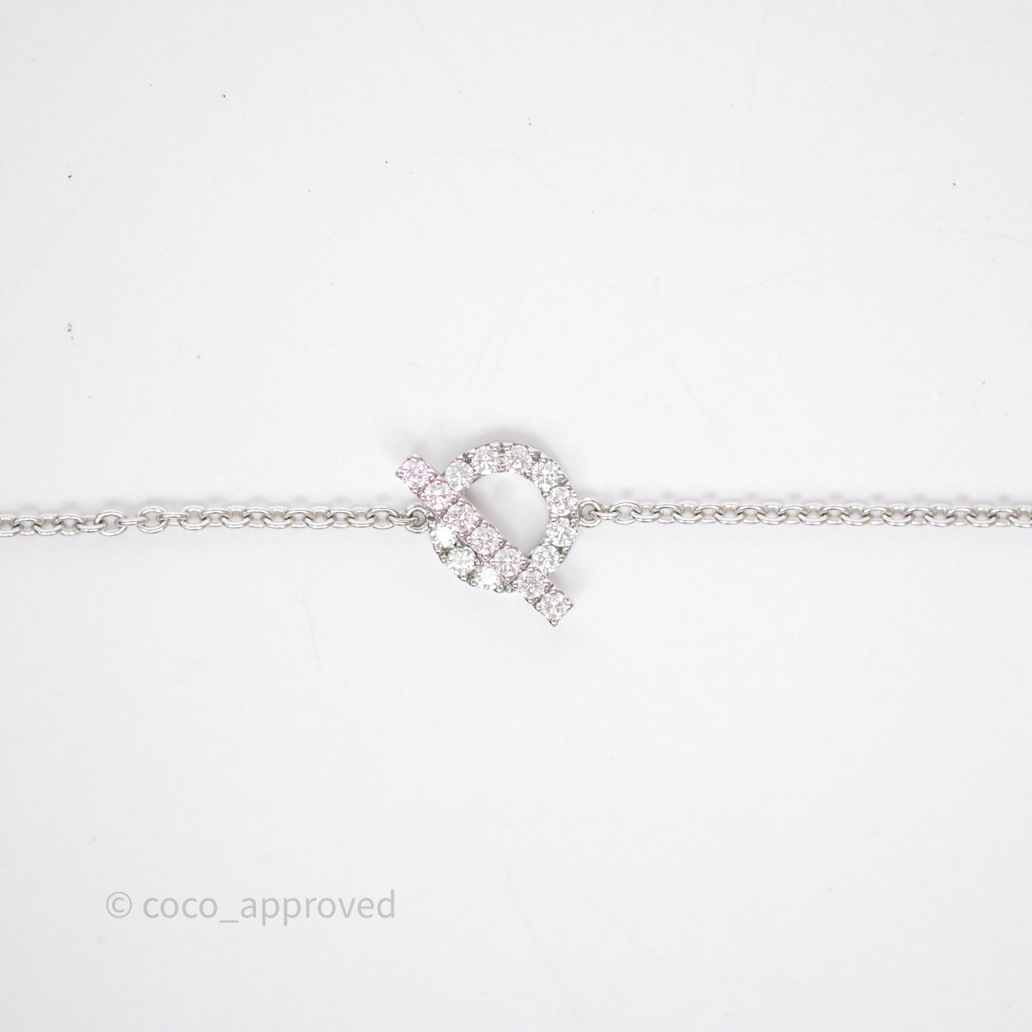 Hermès Finesse Bracelet Diamonds White Gold