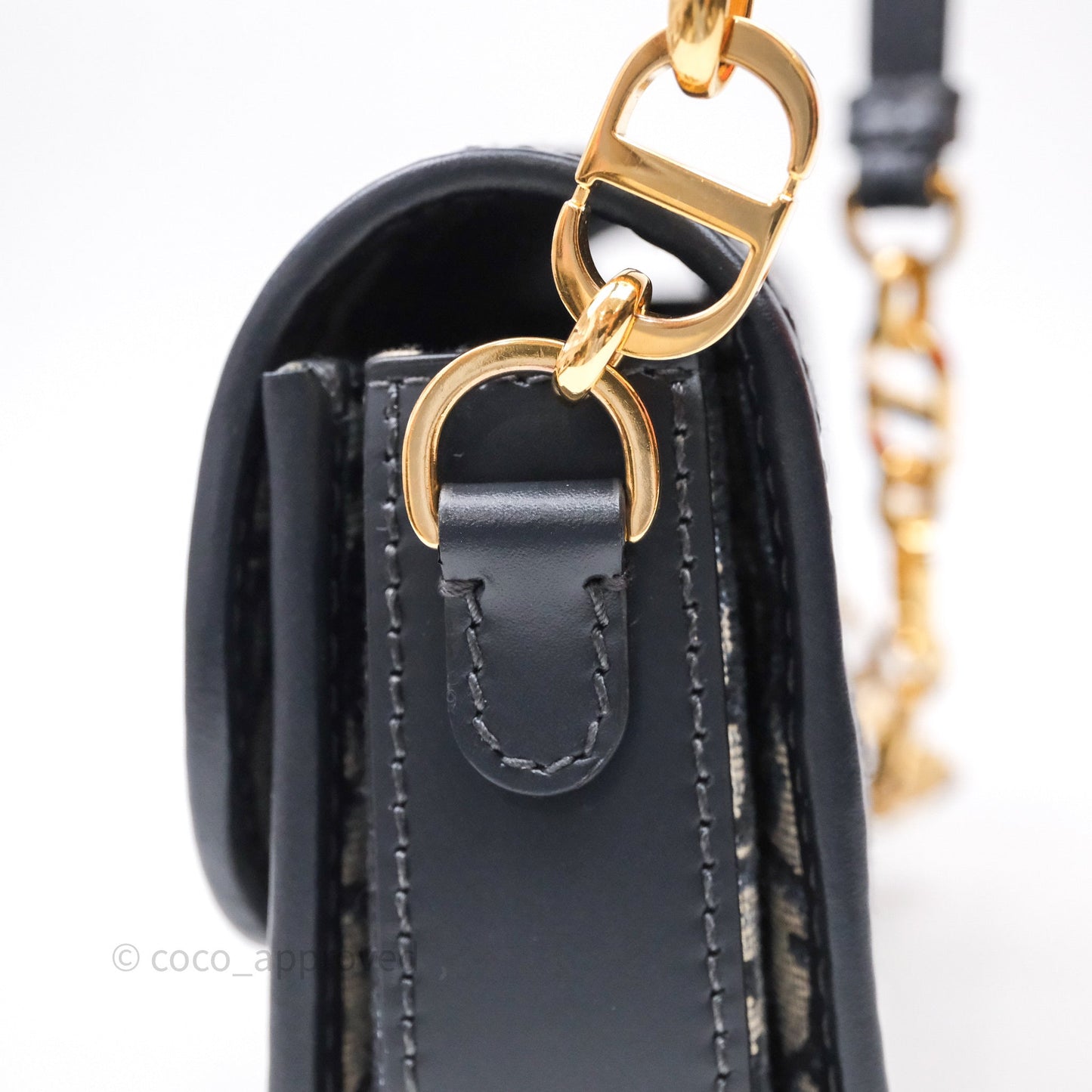 Christian Dior 30 Montaigne Avenue Bag Blue Dior Oblique Jacquard