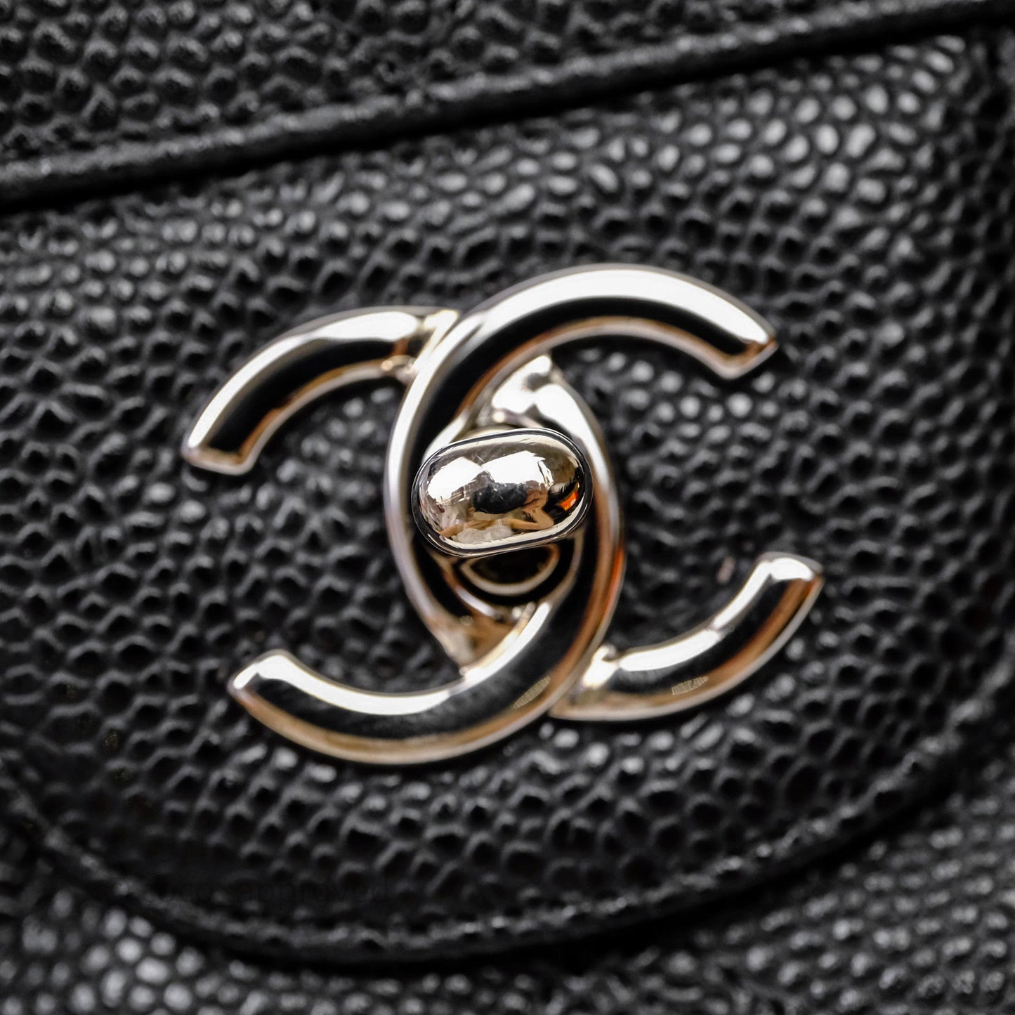 Chanel Jumbo Double Flap Black Caviar Silver Hardware⁣⁣