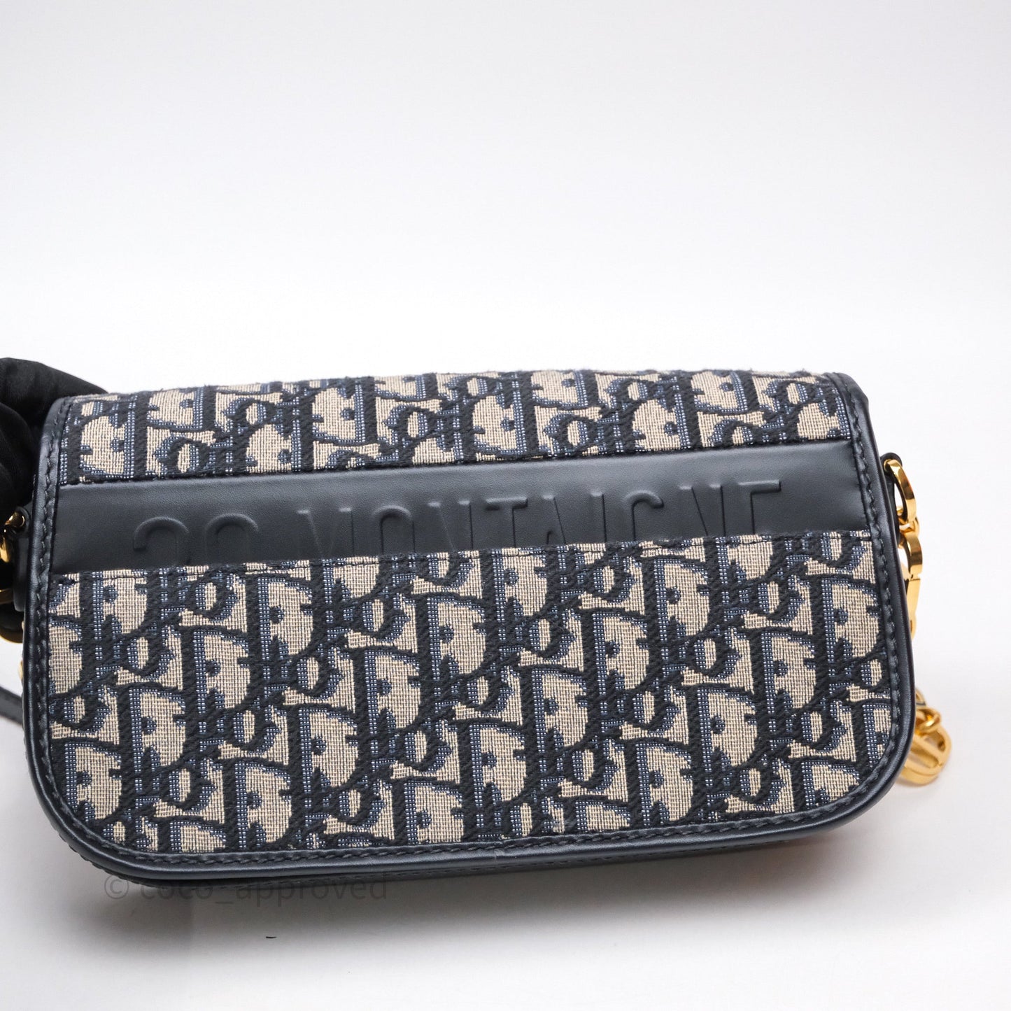 Christian Dior 30 Montaigne Avenue Bag Blue Dior Oblique Jacquard