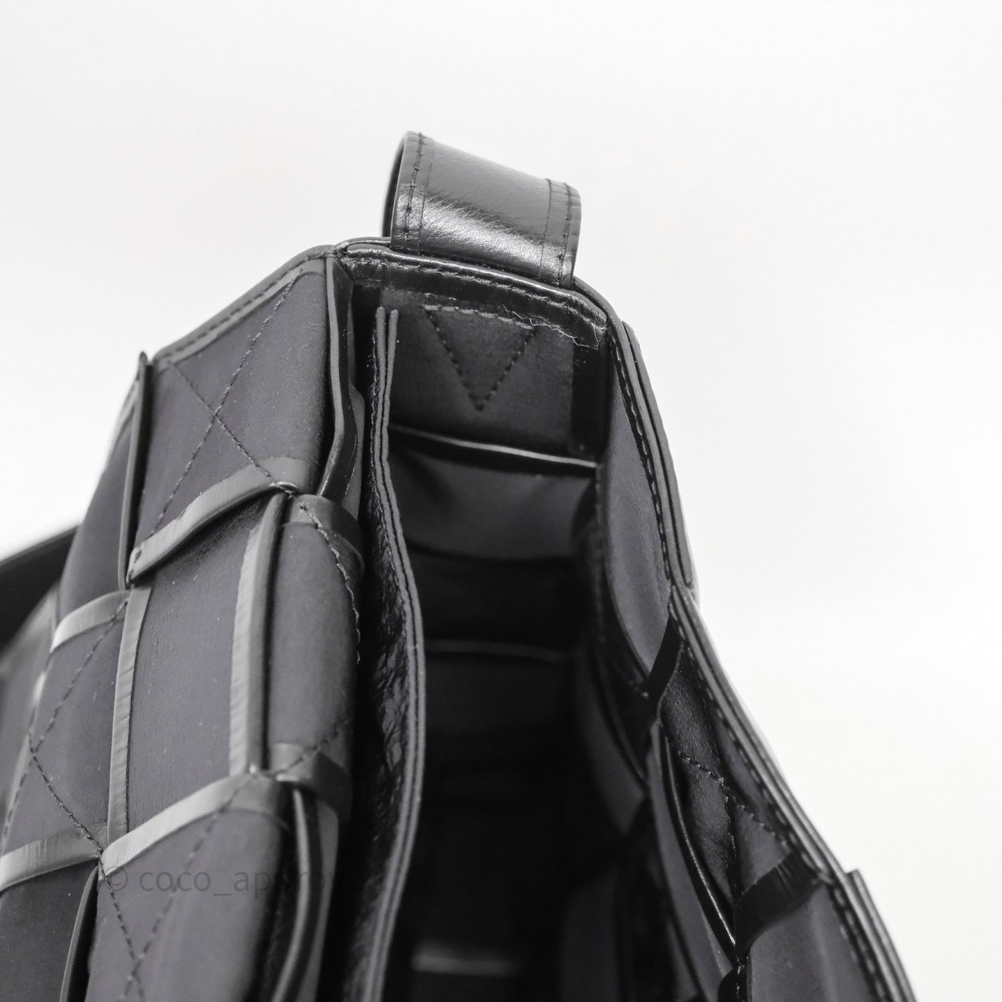 Bottega Veneta Maxi Paper Cassette Bag Calfskin Intrecciato Black