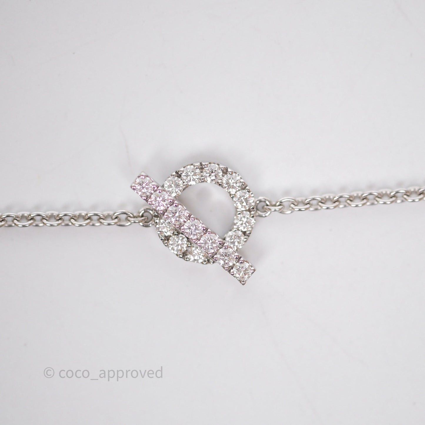 Hermès Finesse Bracelet Diamonds White Gold