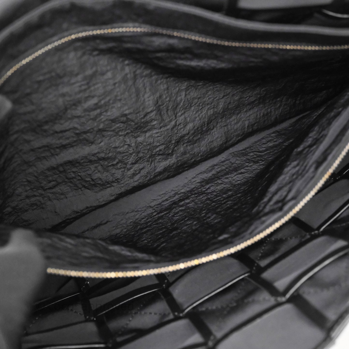 Bottega Veneta Maxi Paper Cassette Bag Calfskin Intrecciato Black