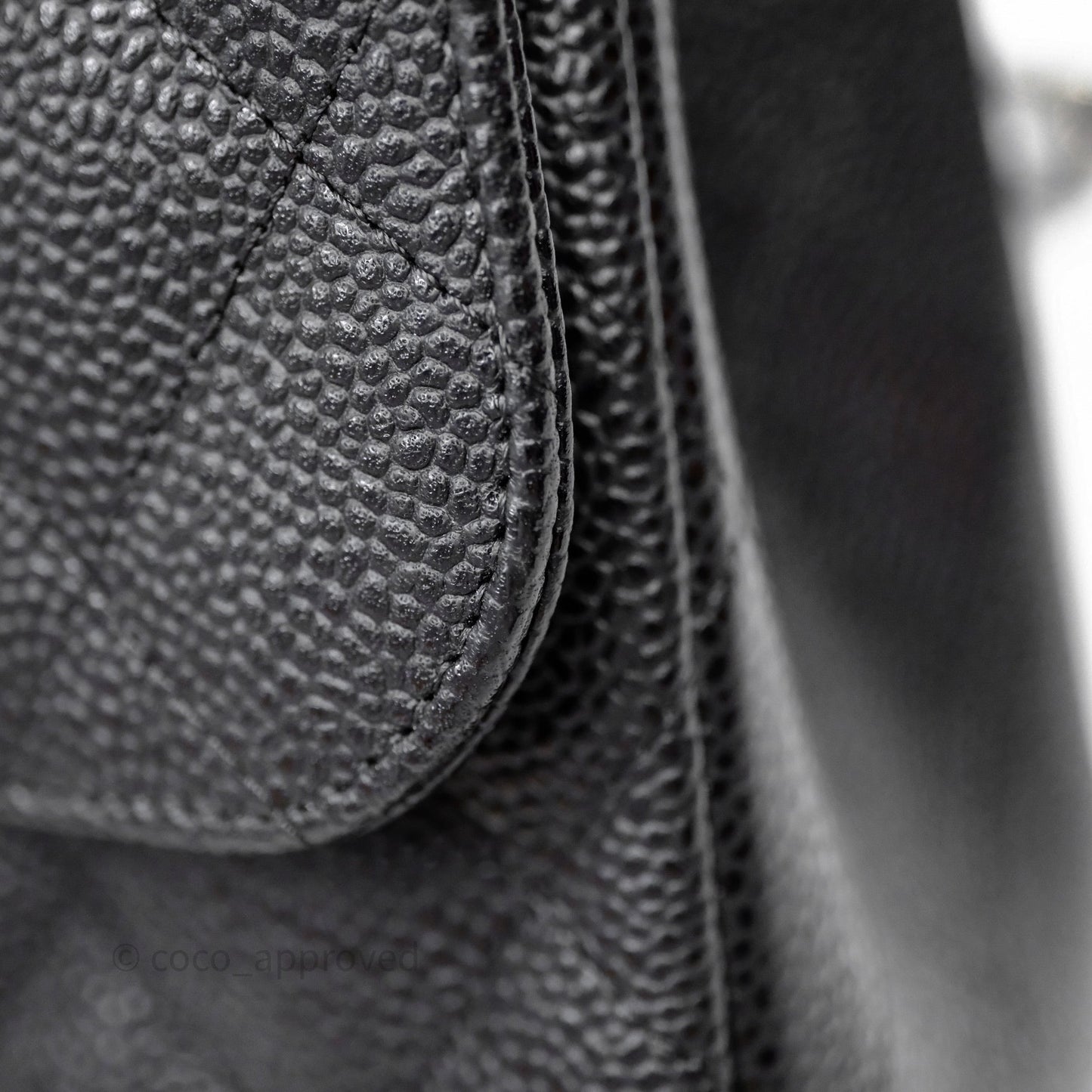 Chanel Jumbo Double Flap Black Caviar Silver Hardware⁣⁣