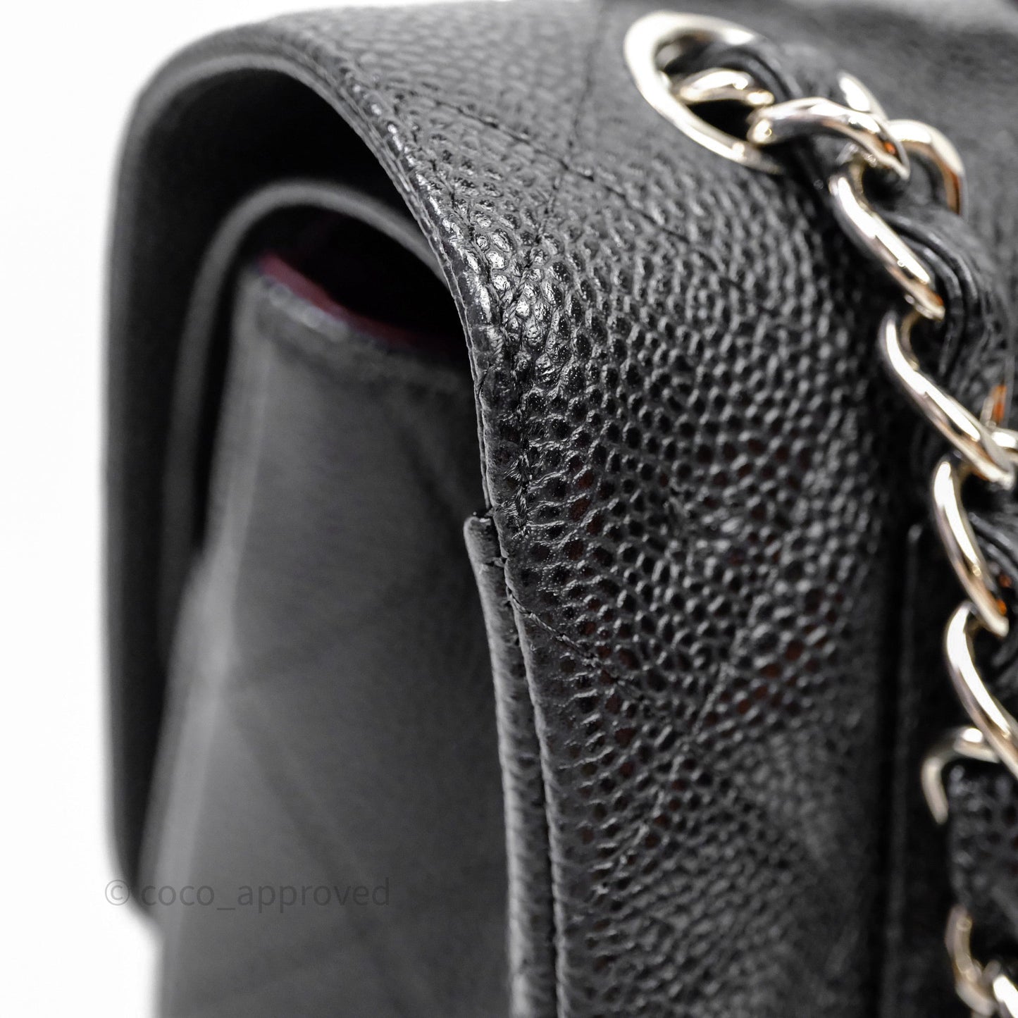 Chanel Jumbo Double Flap Black Caviar Silver Hardware⁣⁣