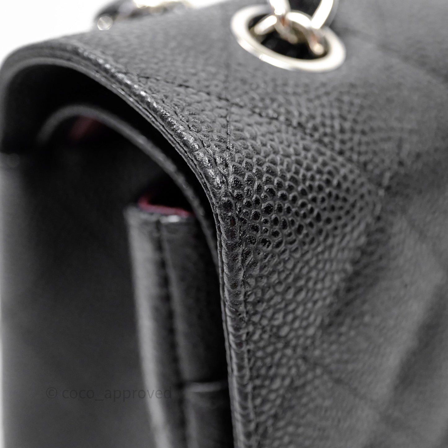 Chanel Jumbo Double Flap Black Caviar Silver Hardware⁣⁣