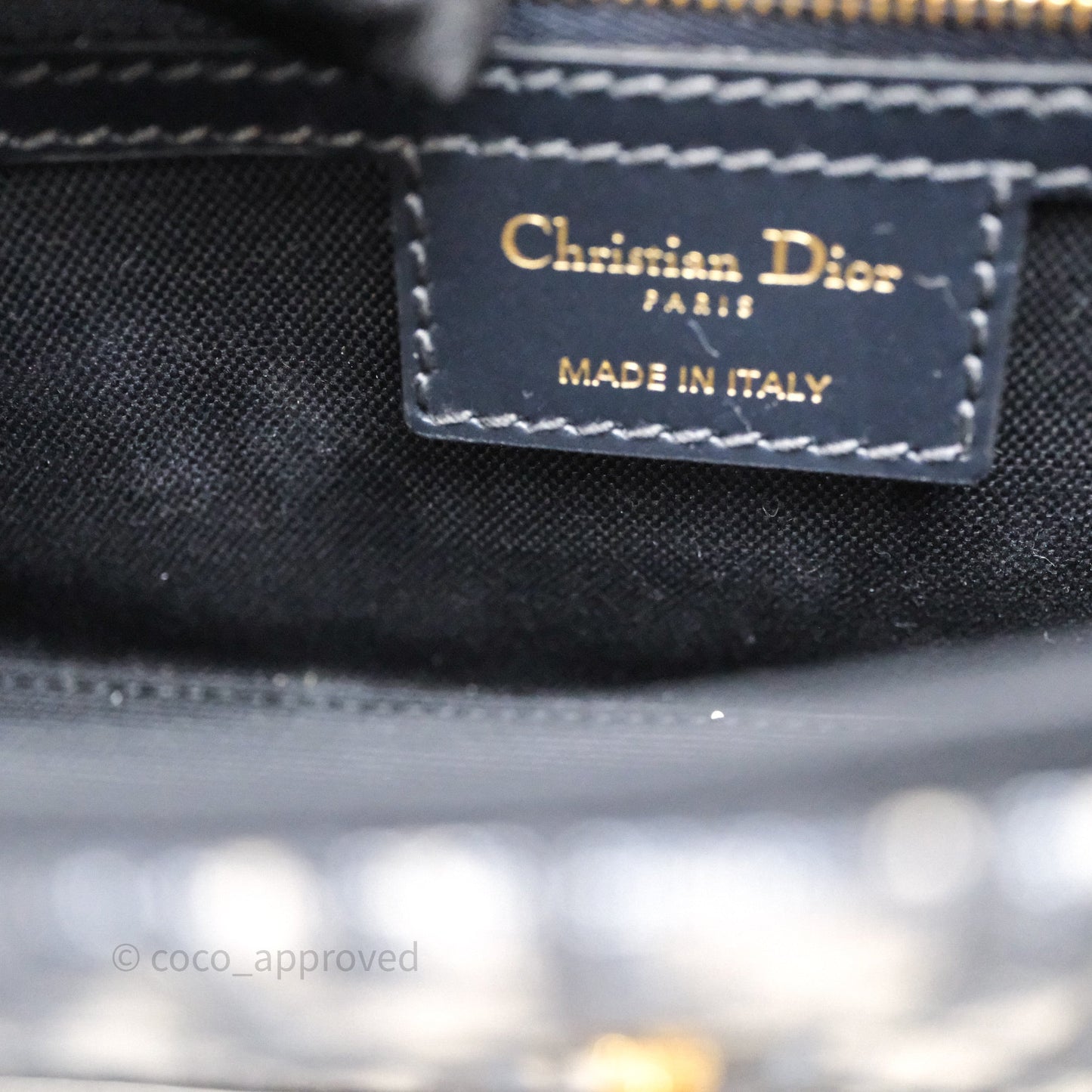 Christian Dior 30 Montaigne Avenue Bag Blue Dior Oblique Jacquard