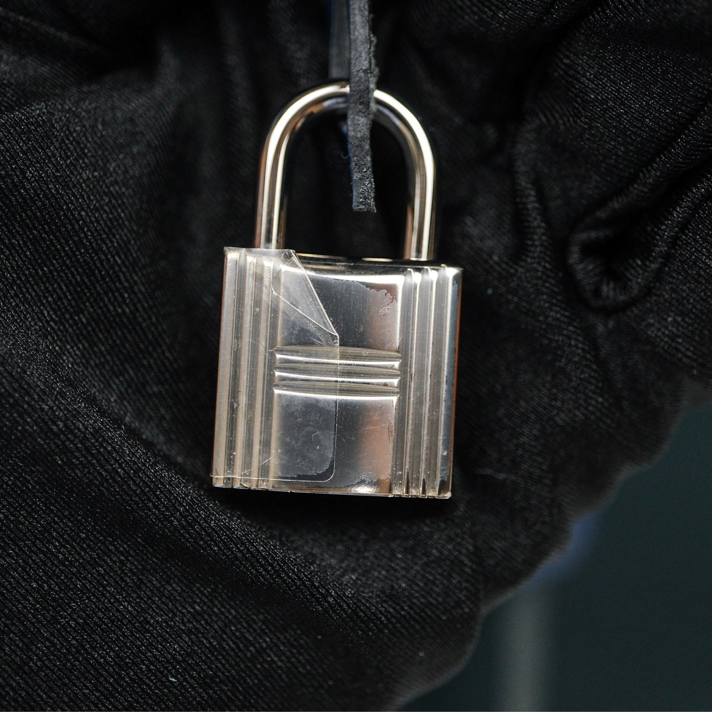 Hermes Herbag 31 Vert Cypres 6O/ Bleu Saphir 73 Palladium Hardware