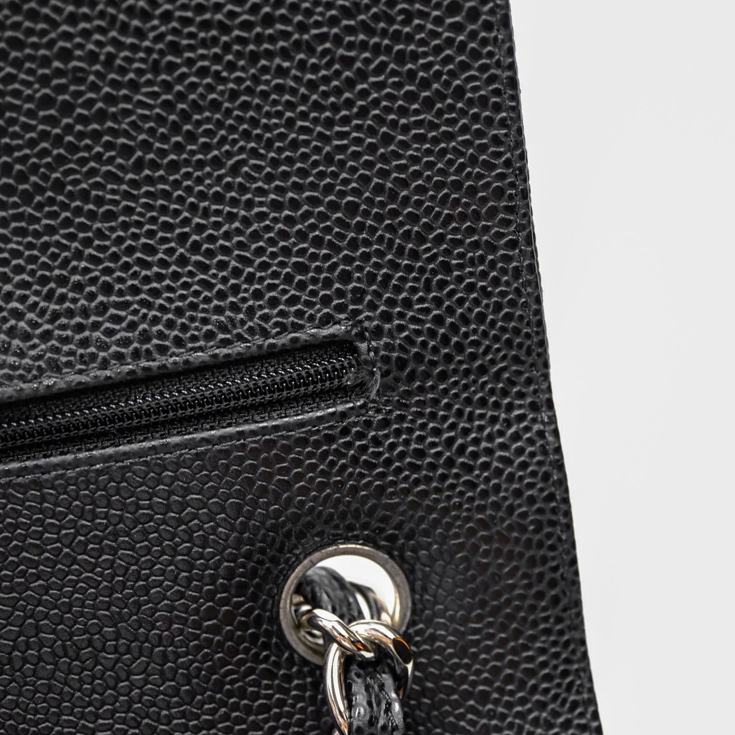 Chanel Jumbo Double Flap Black Caviar Silver Hardware⁣⁣