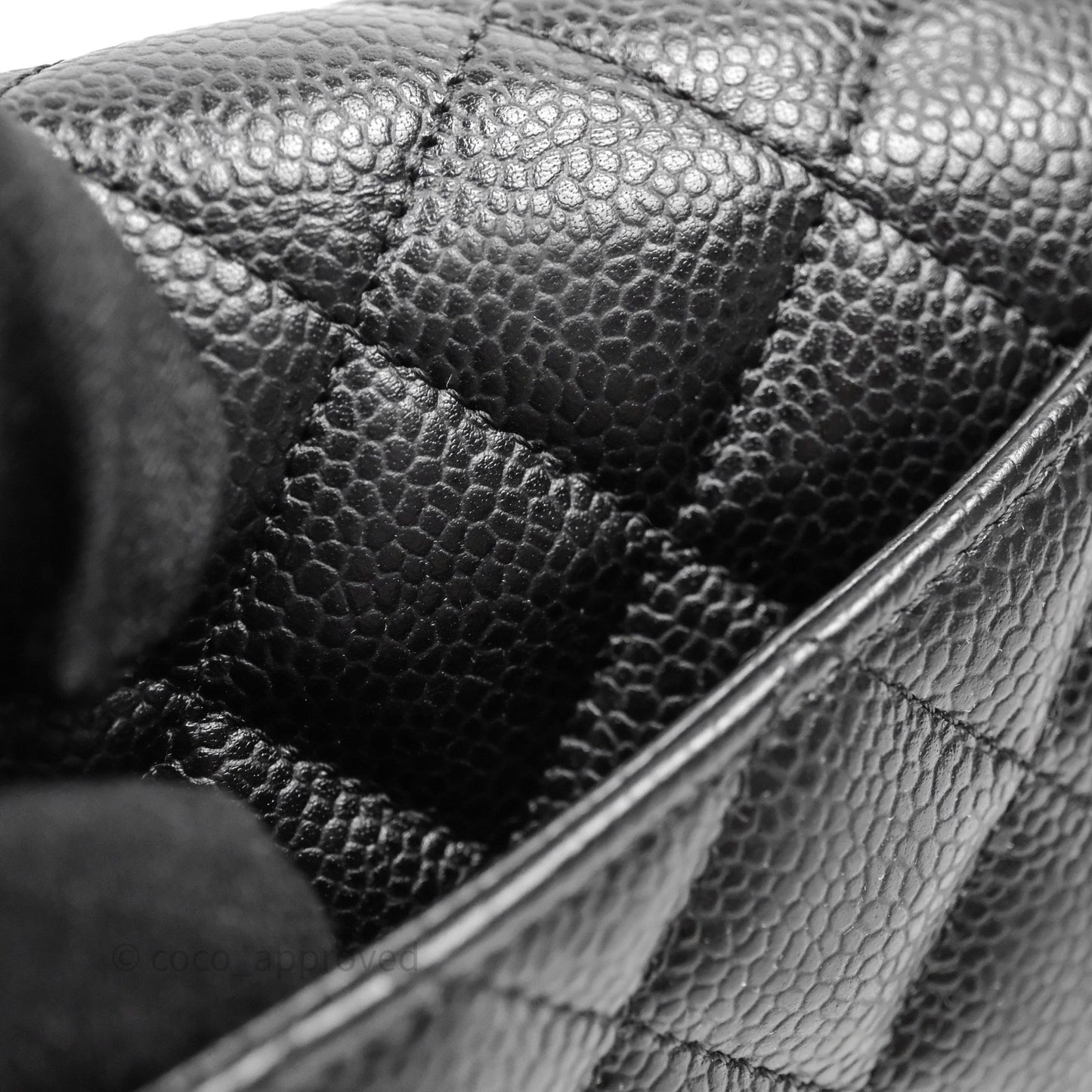 Chanel Quilted WOC Black Caviar Gold Hardware