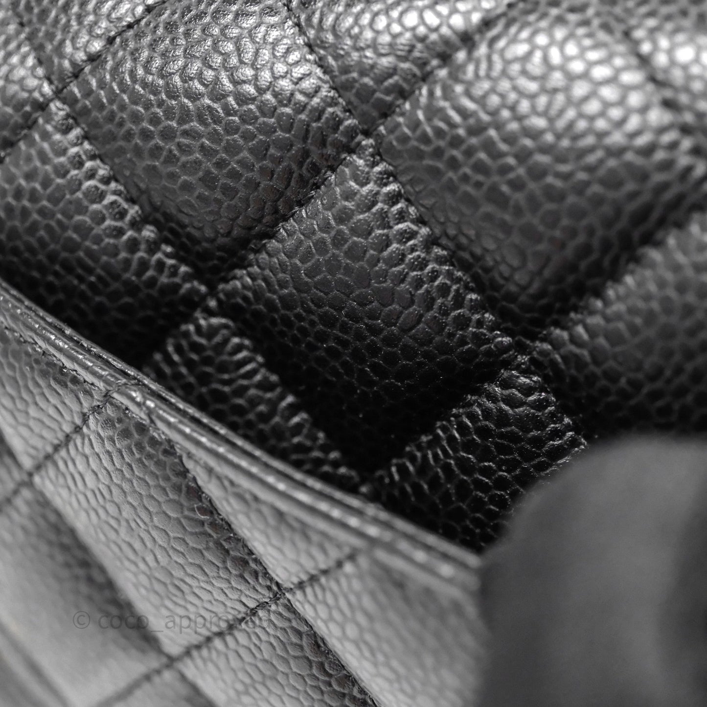 Chanel Quilted WOC Black Caviar Gold Hardware