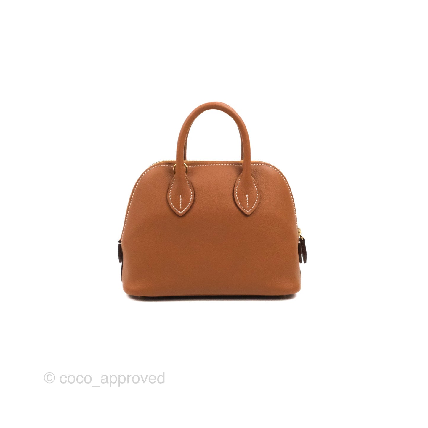 Hermès Bolide Mini 1923 Gold Evercolor Gold Hardware